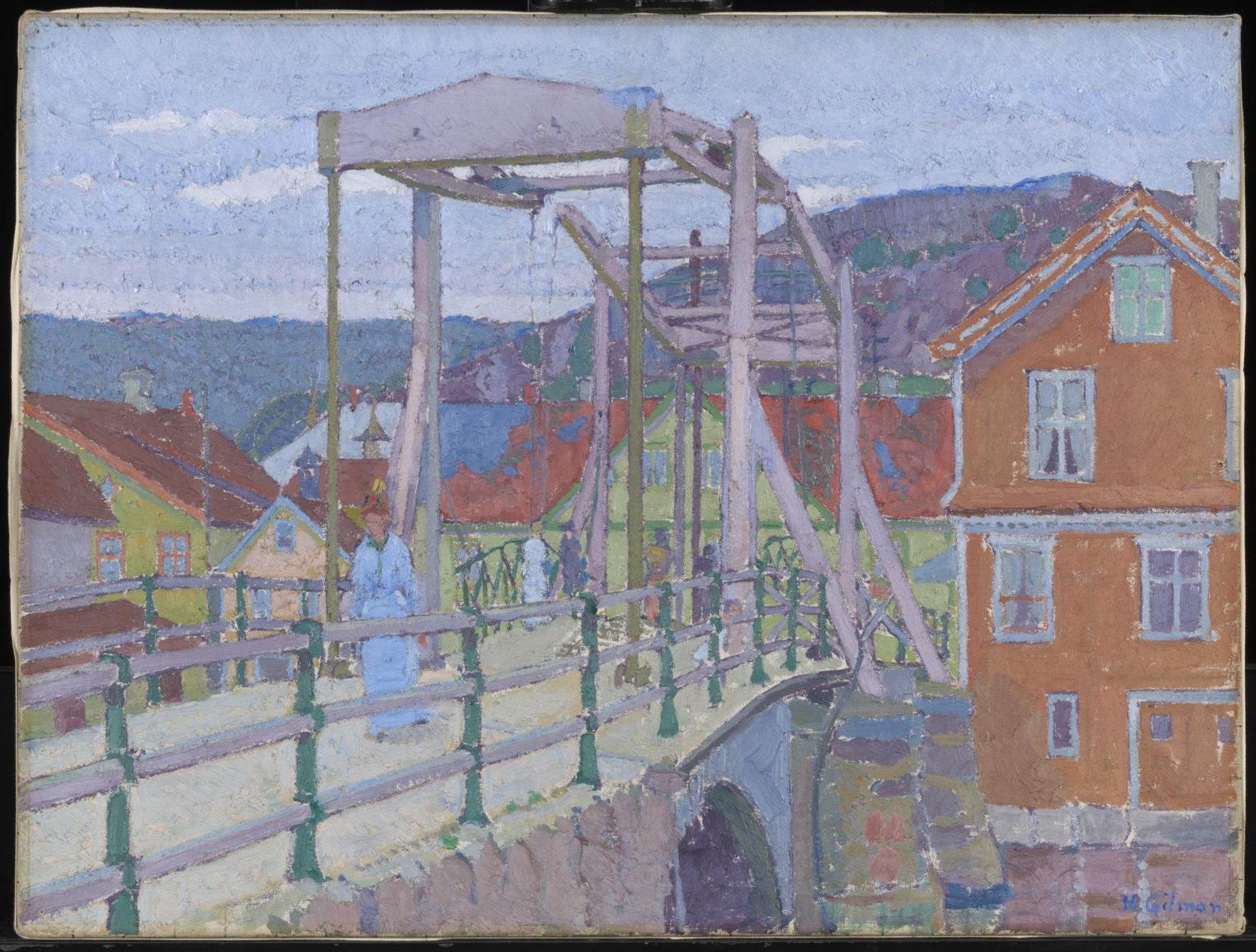 Canal Bridge, Flekkefjord by  Harold Gilman
