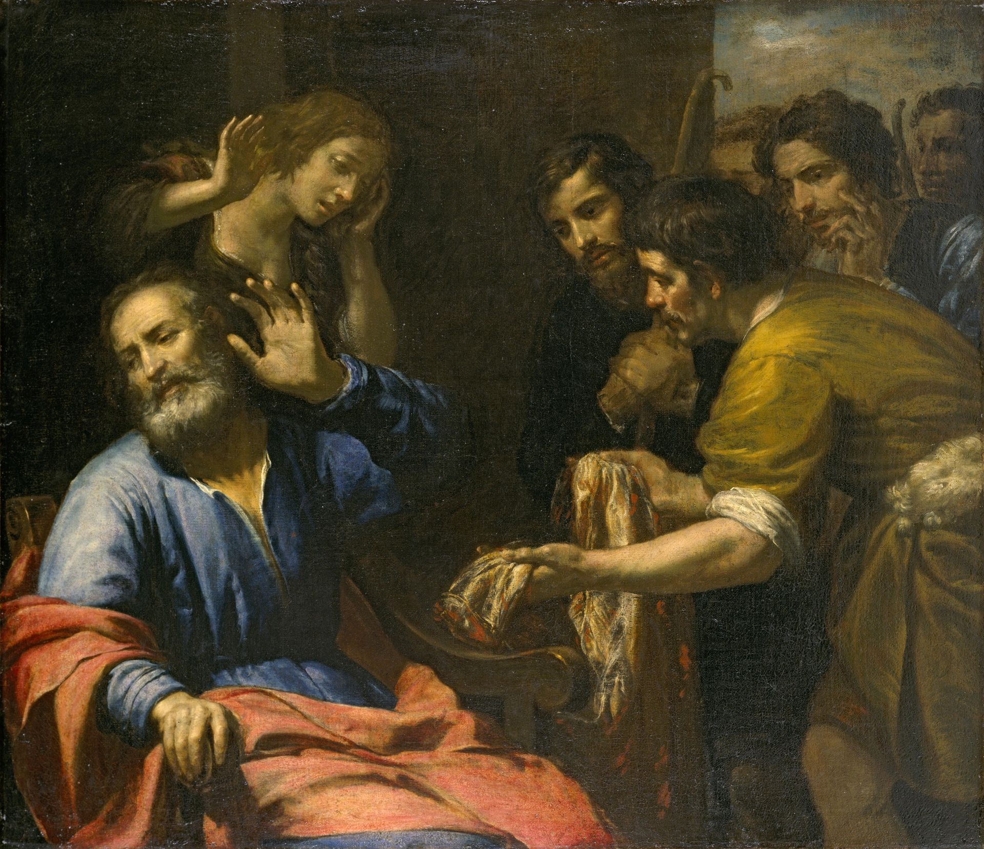 Joseph's Coat Brought to Jacob by Domenico Fiasella