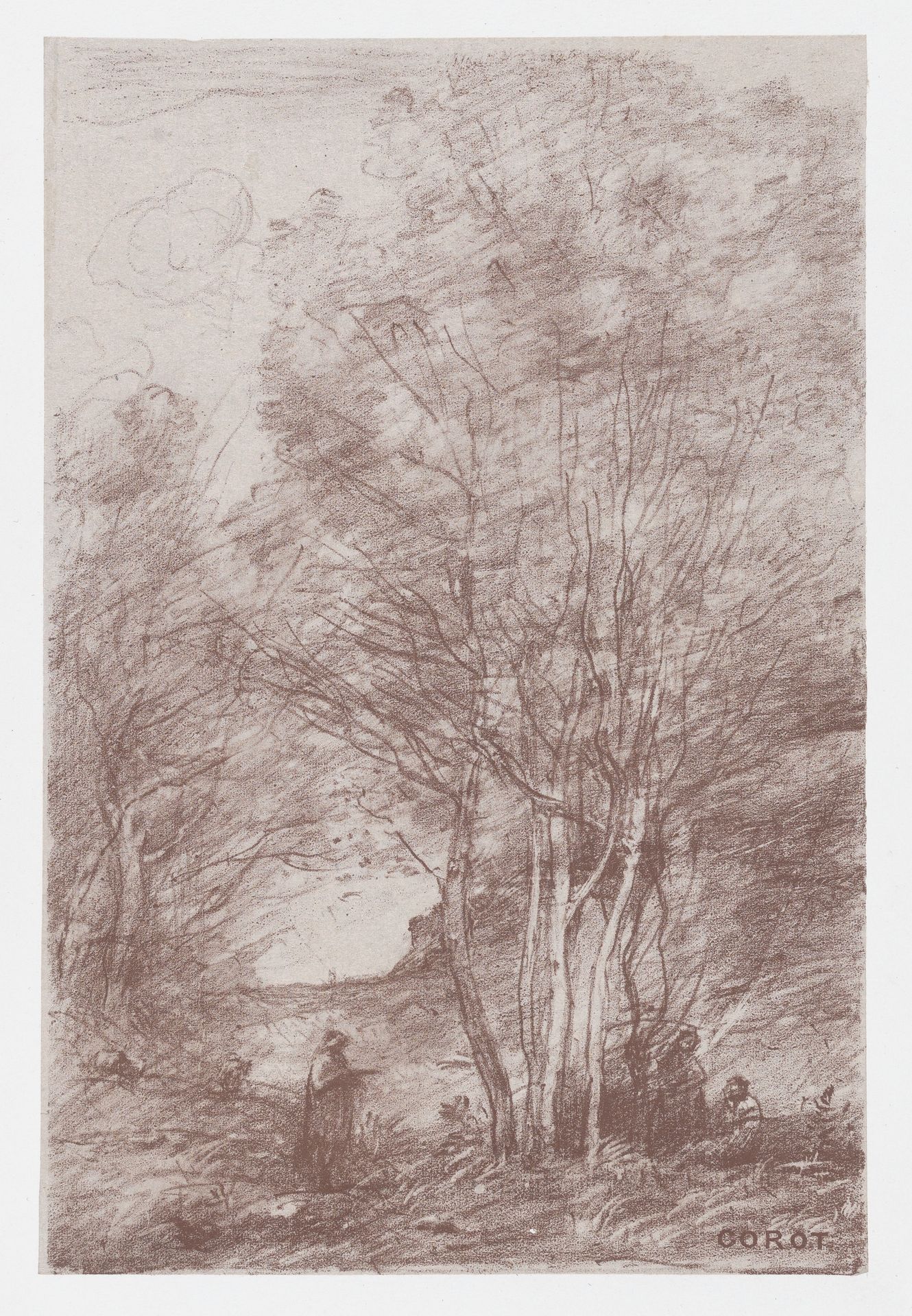 The Philosophers' Retreat (Le Repos des philosophes) by Camille Corot