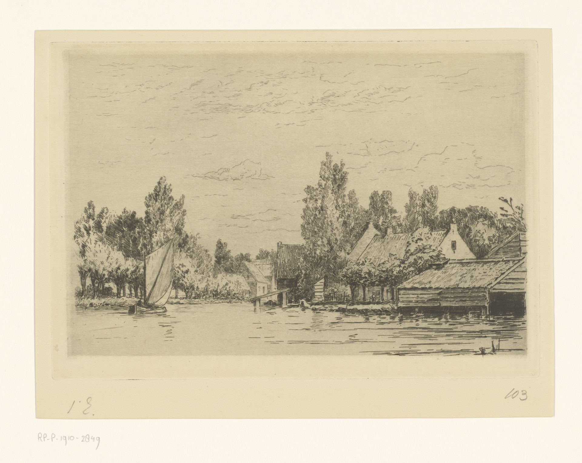 Gezicht op Abcoude by Carel Nicolaas Storm van 's-Gravesande