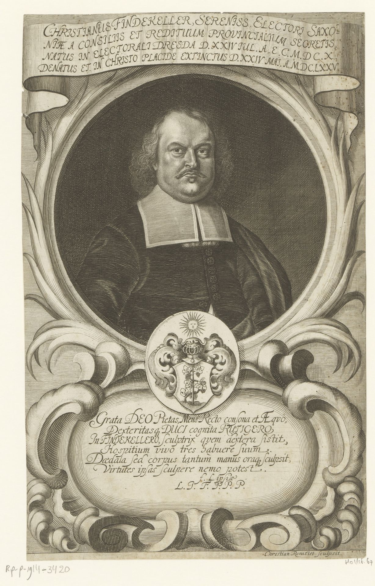 Portret van Christian Findekeller by Christian Romstet