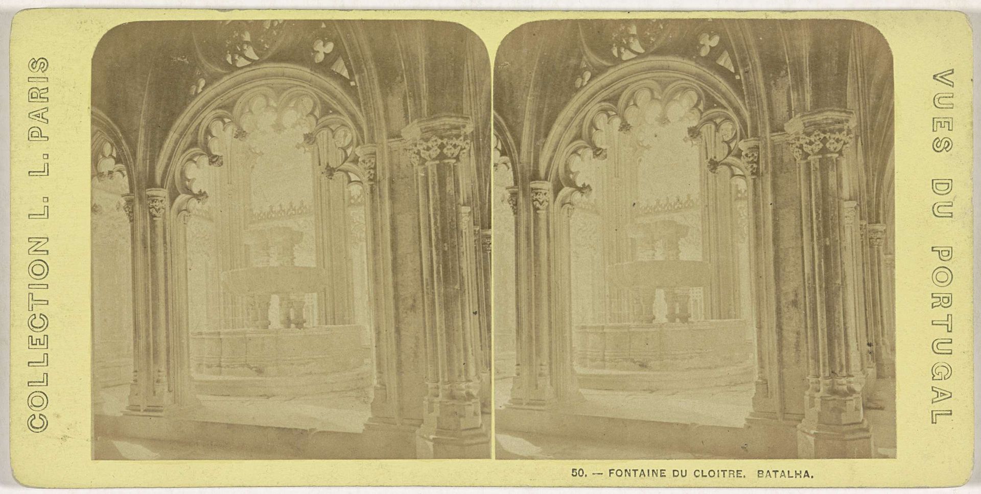 Fontein op de binnenplaats van het klooster van Batalha by Anonymous