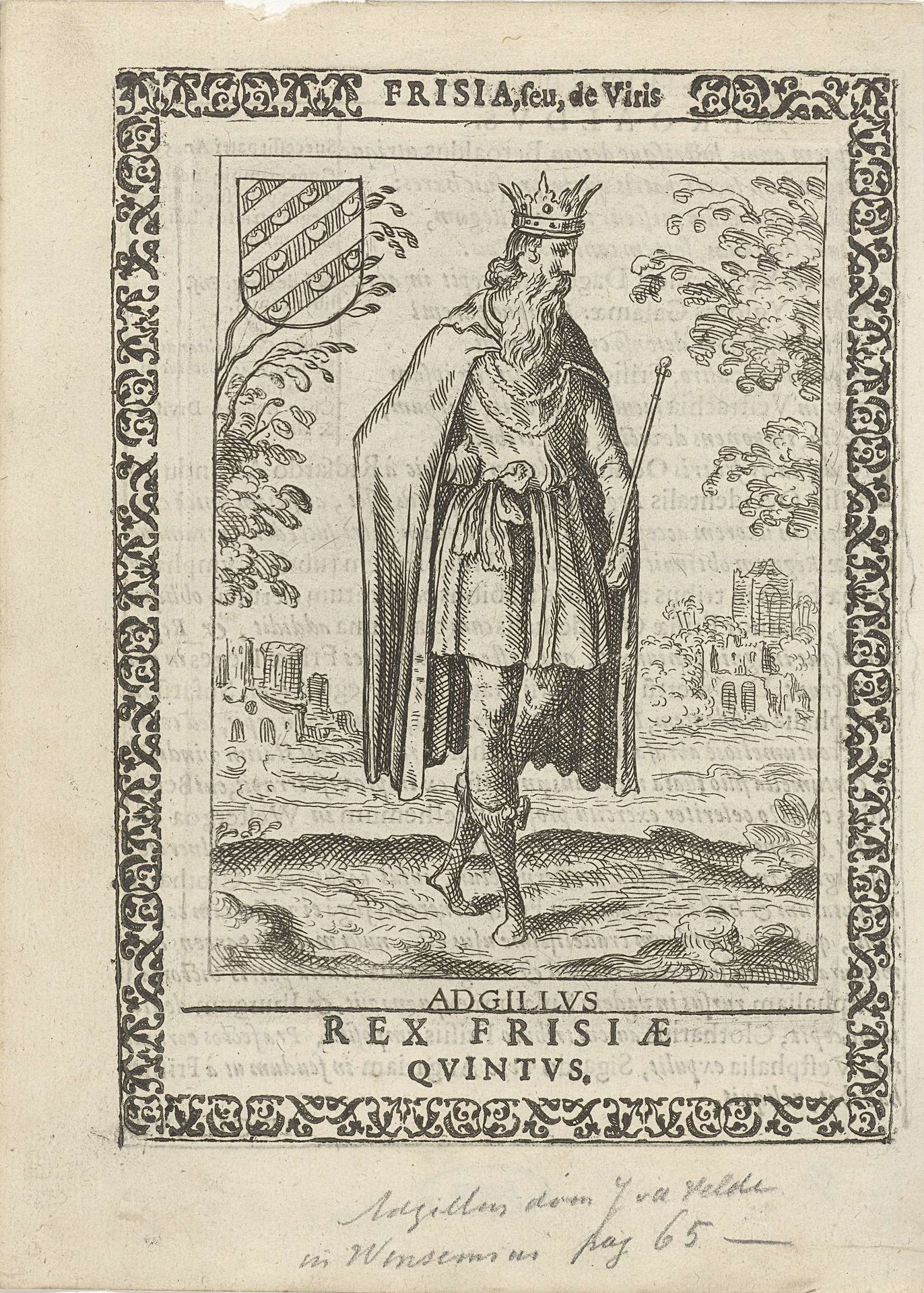 Adgillis I, vijfde koning der Friezen by Pieter Feddes van Harlingen