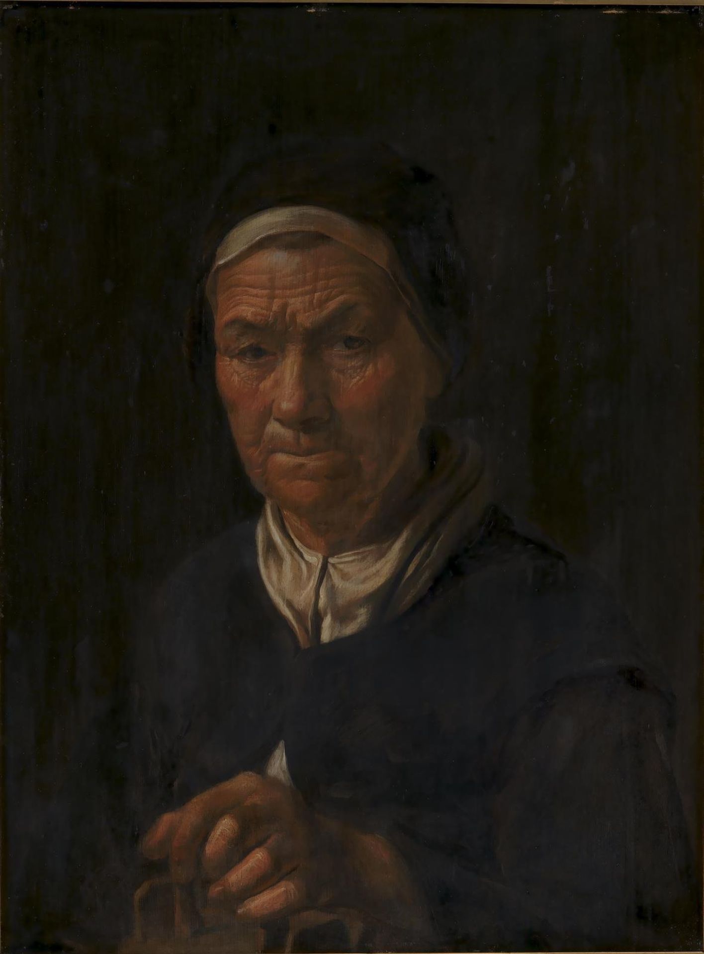 Portrait of an Old Woman, Wife of Christian Jacobsen Drakenberg, née Bagge (?) by Mander III, Karel van