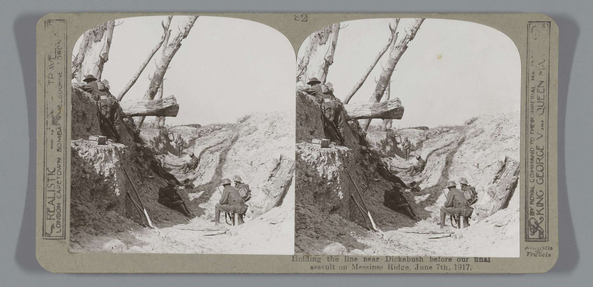Holding the line near Dickebush before our final assault on Messines Ridge, June 7th, 1917 by Realistic Travels