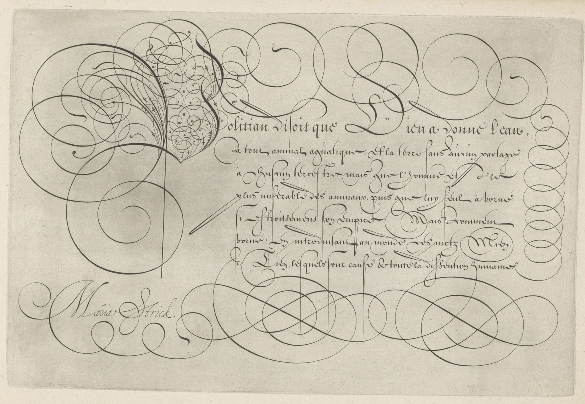 Schrijfvoorbeeld met kapitaal P by Hans Strick