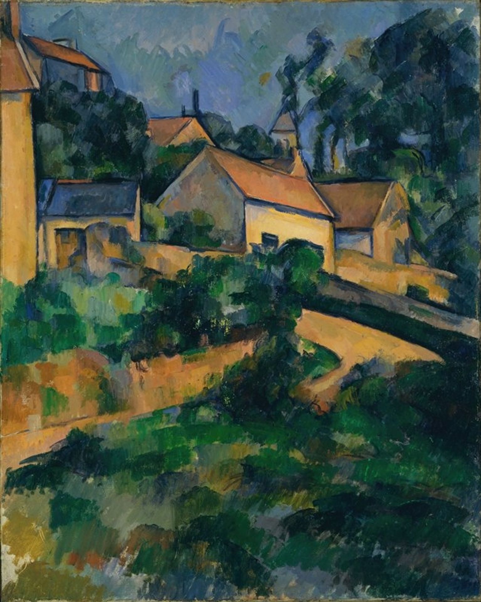 Turning Road at Montgeroult by Paul Cézanne