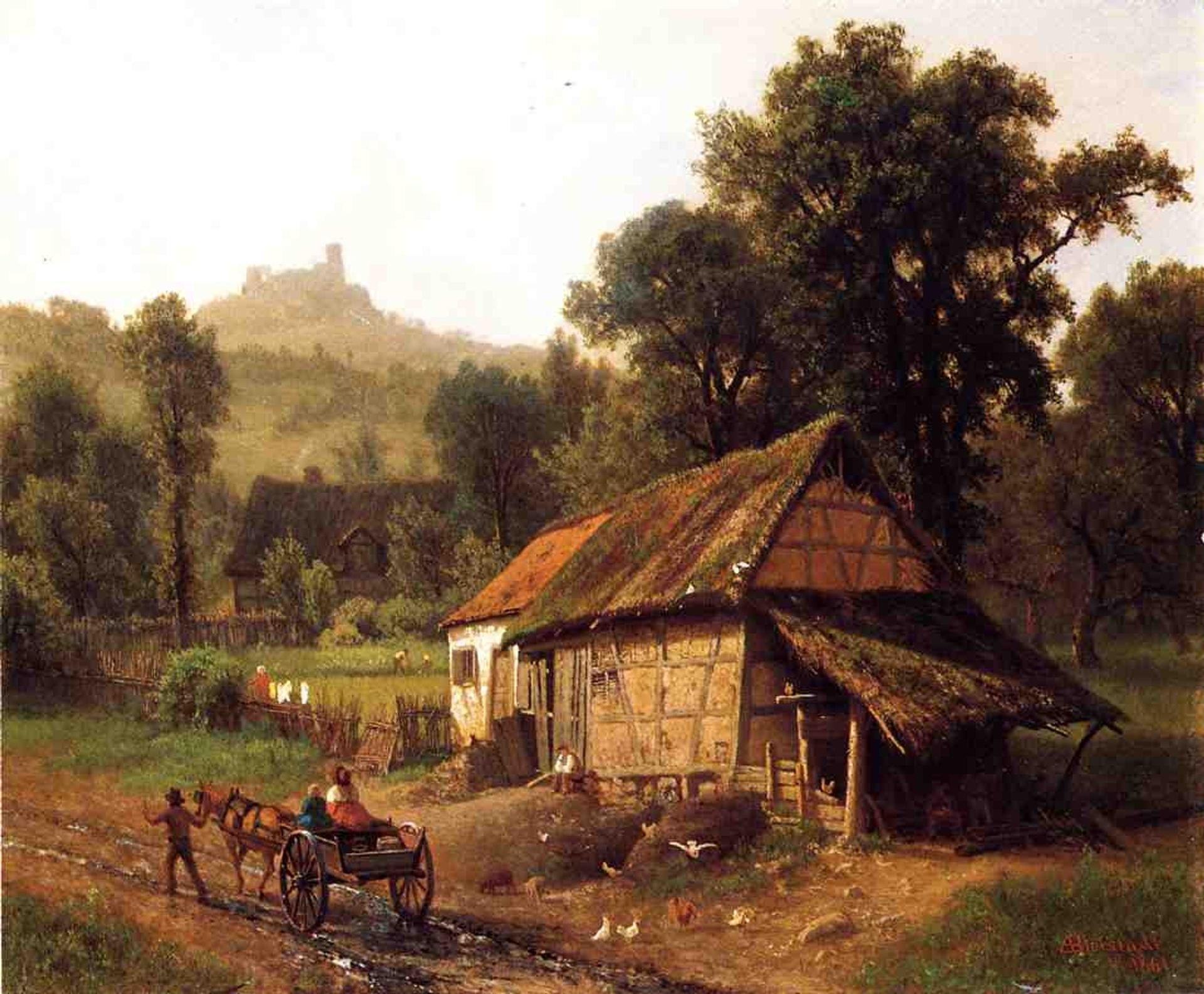 In the Foothills by Albert Bierstadt