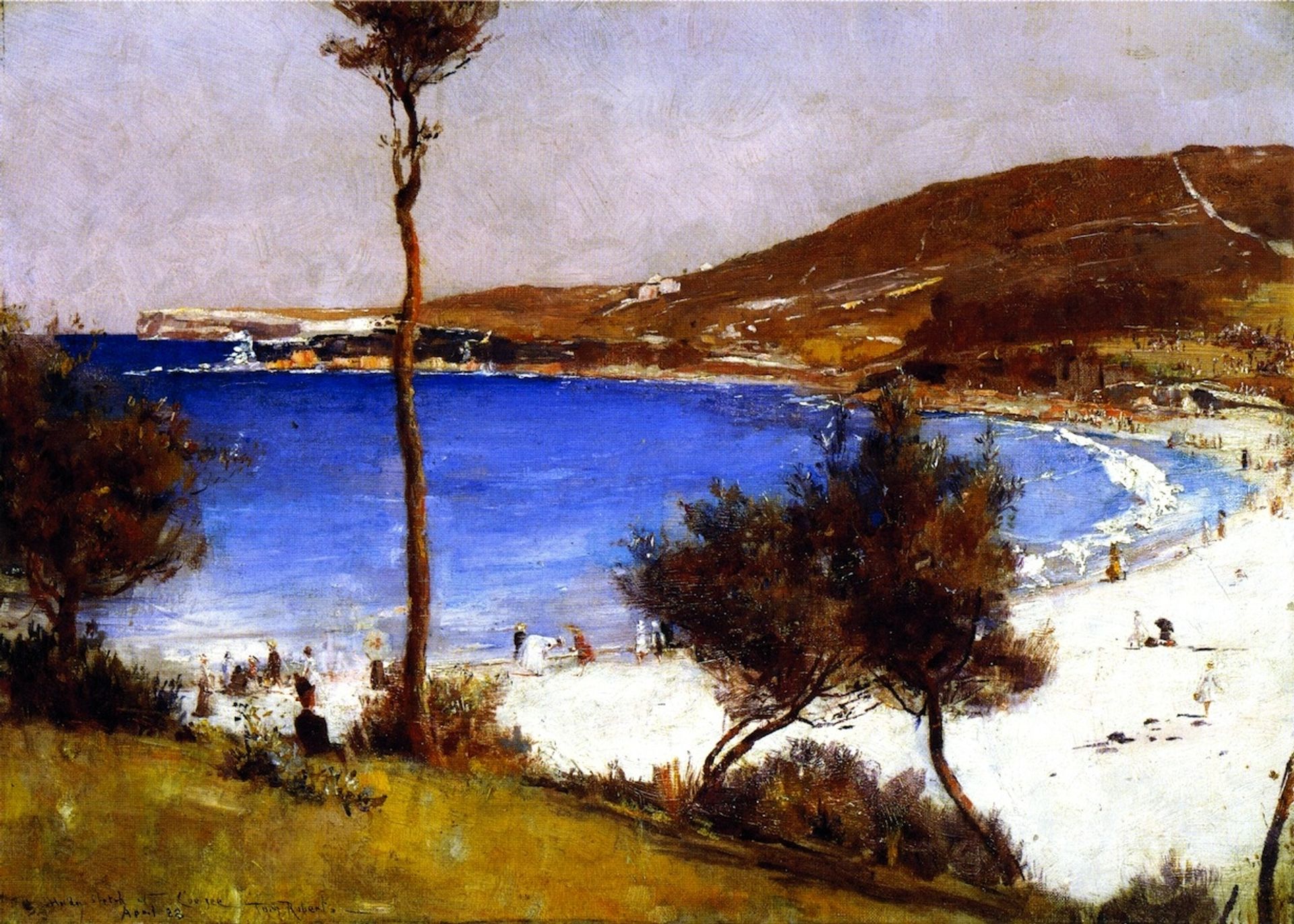 Holiday Sketch at Coogee by Tom Roberts