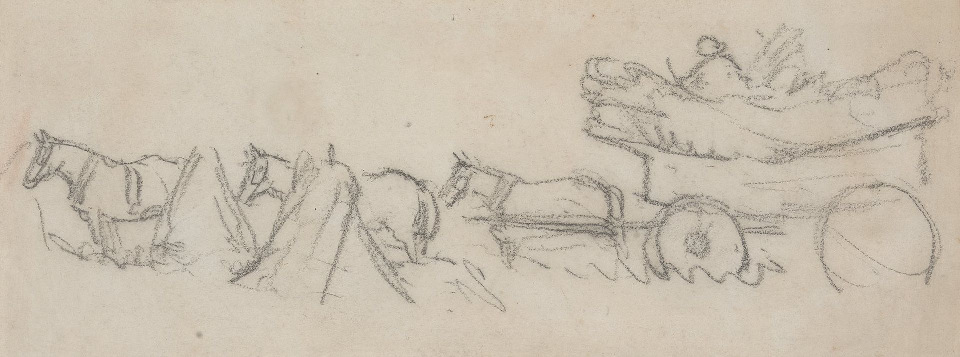 Hay Wagon and Horses by David Cox