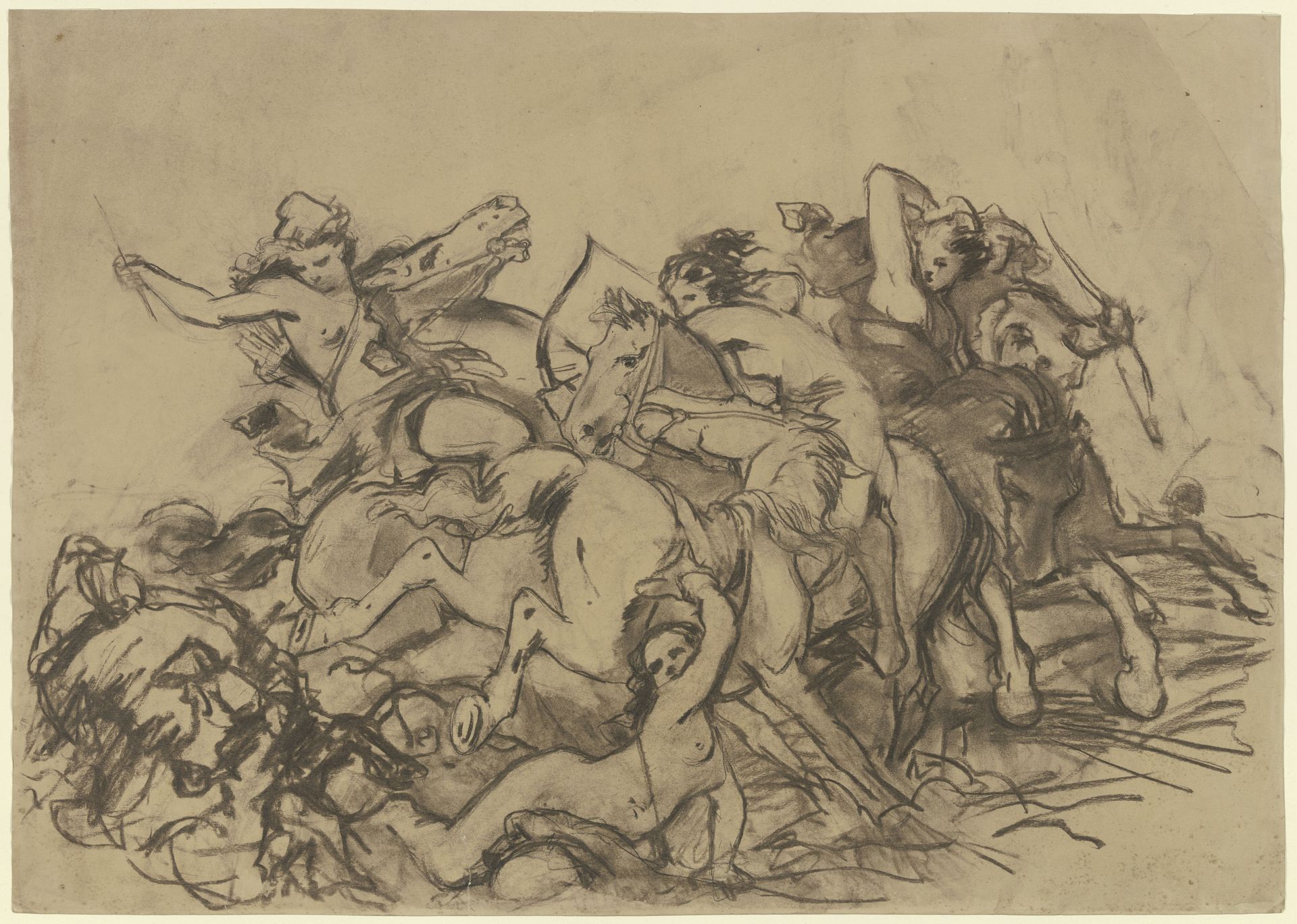 Battle of the Amazons by Rudolf Friedrich August Henneberg
