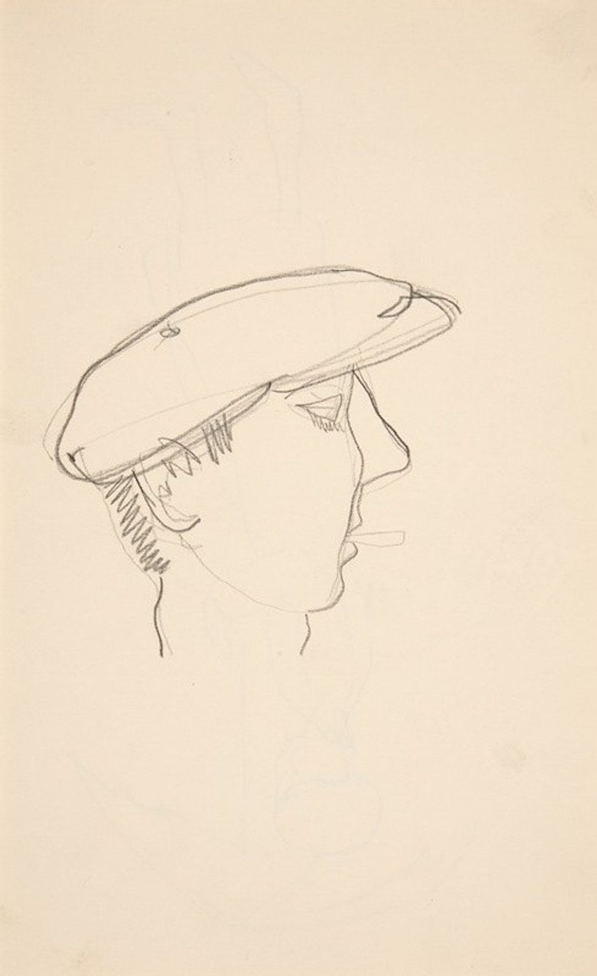 Head of Man Smoking by Charles Demuth