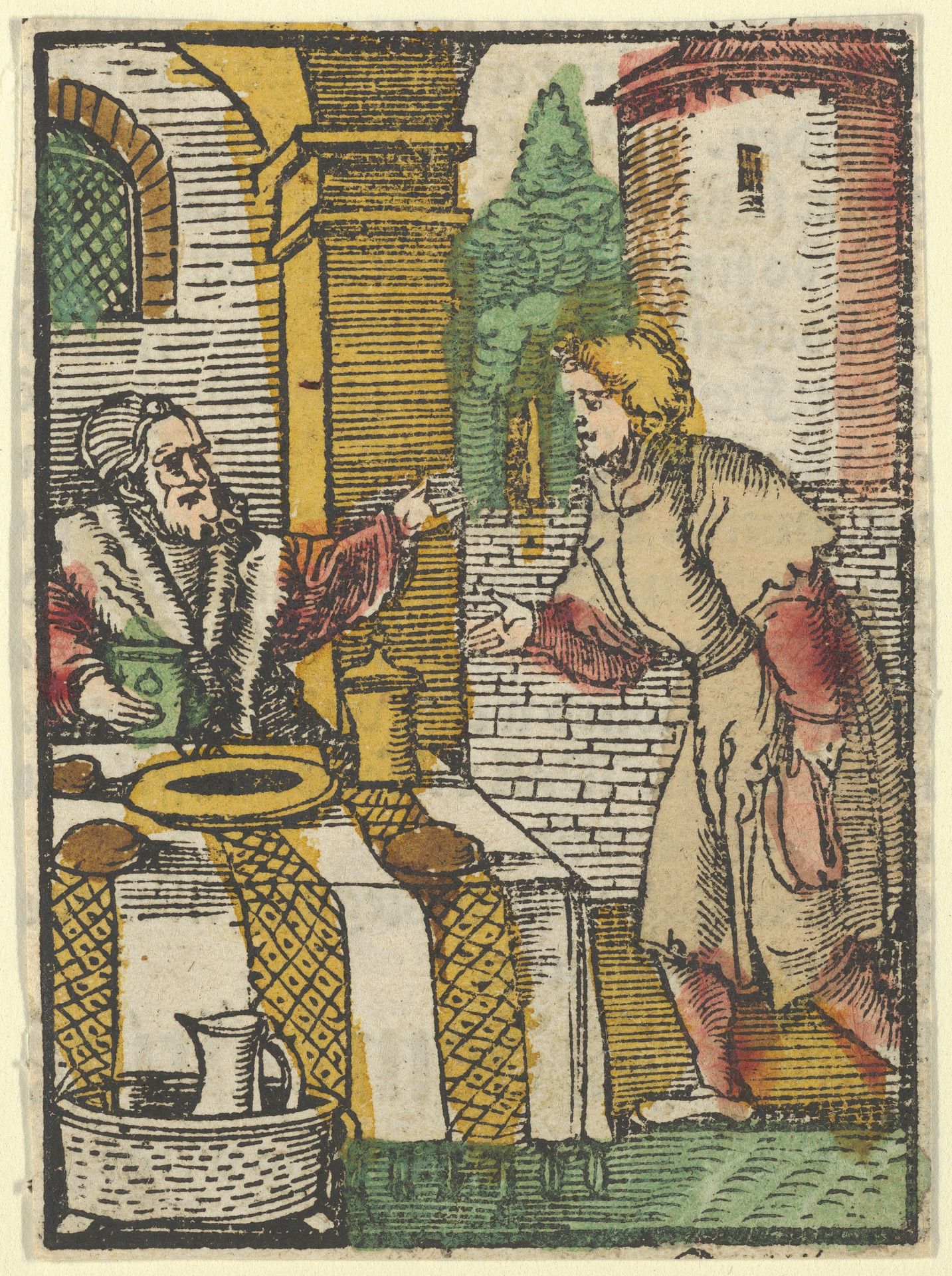 The Parable of the Banquet without Guests, from Das Plenarium by Hans Schäufelein