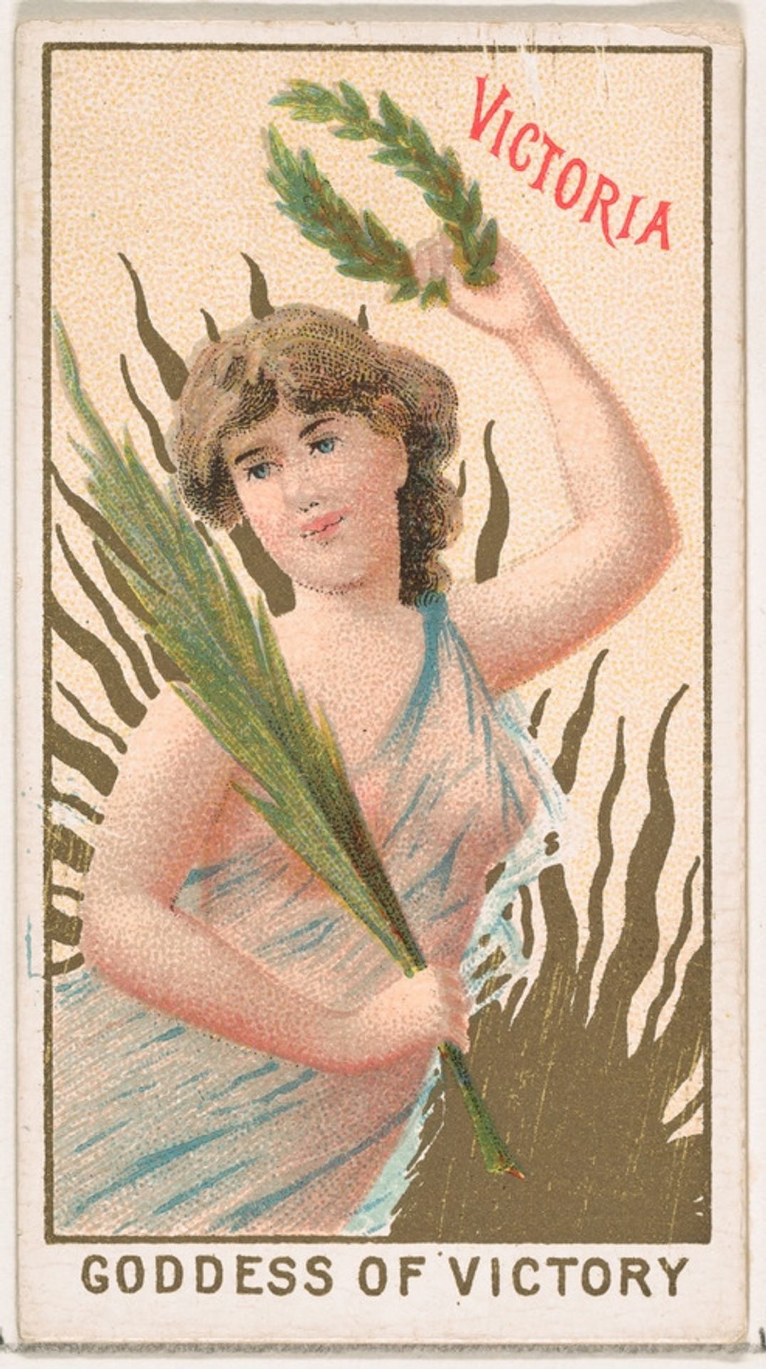 Victoria, Goddess of Victory, from the Goddesses of the Greeks and Romans series (N188) issued by Wm. S. Kimball & Co. by William S. Kimball & Company