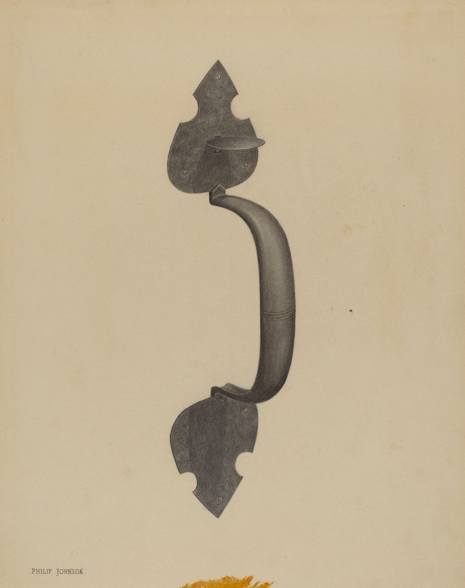Door Handle with Thumb Press by Philip Johnson