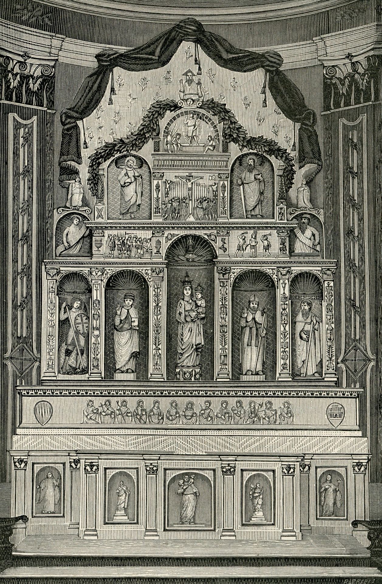 Custodia in Marmo Nella Tribuna Della Chiesa Matrice by Giuseppe Barberis