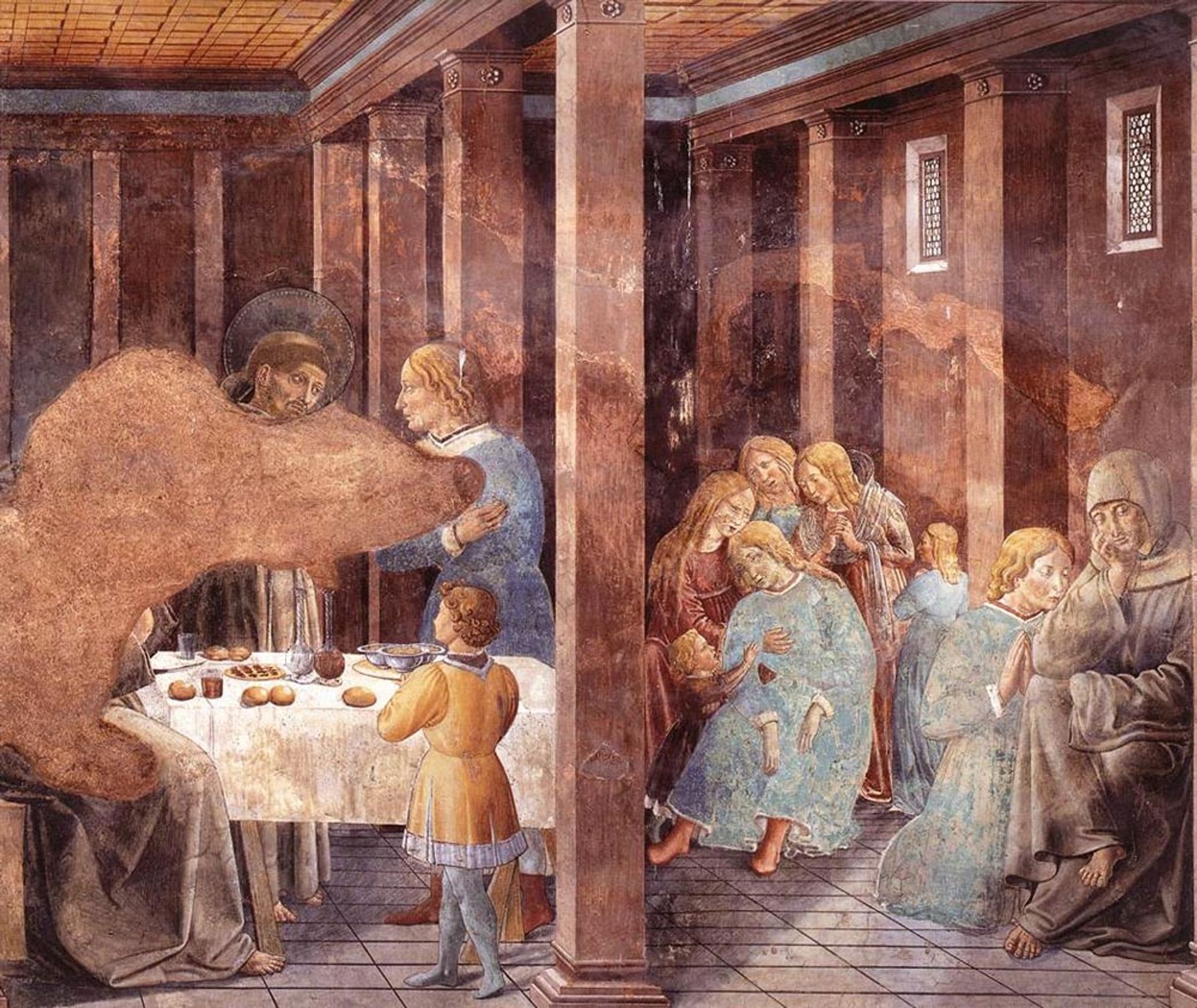 Death of the Knight of Celano by Benozzo Gozzoli
