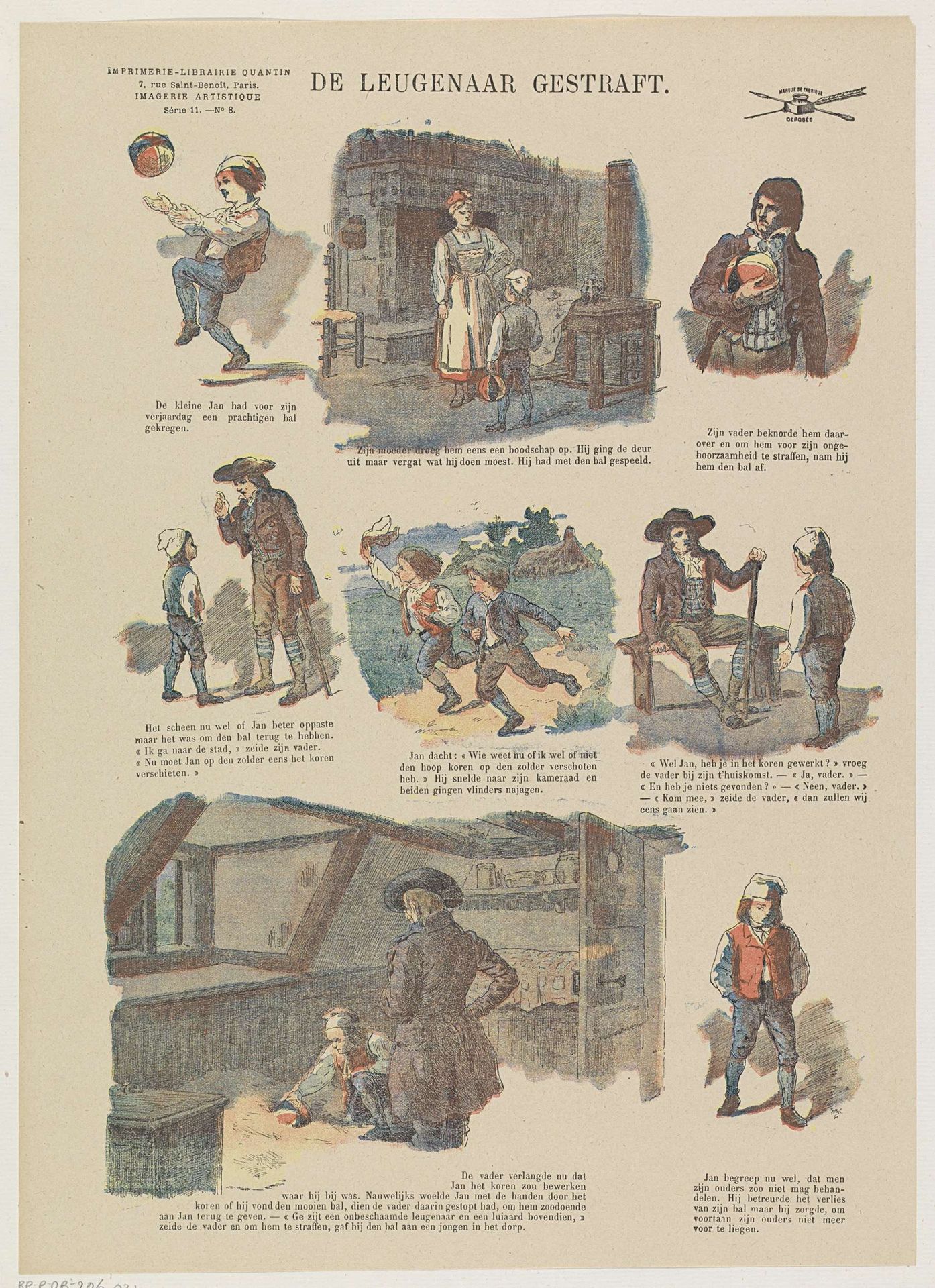De leugenaar gestraft by Albert Quantin