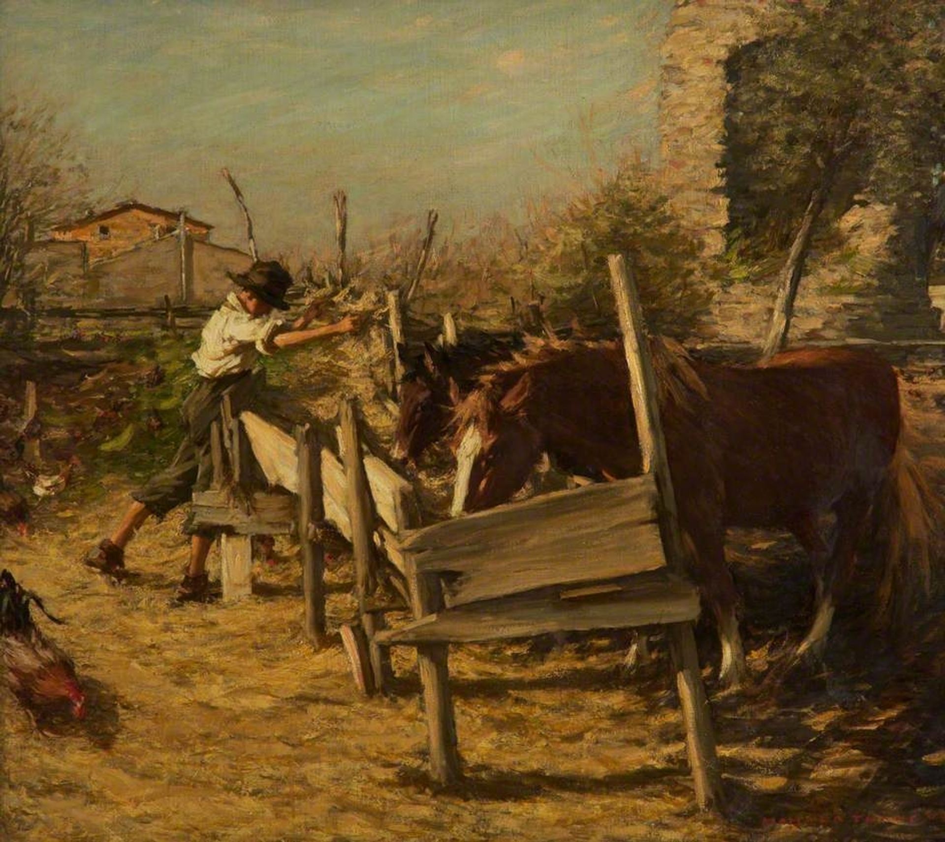 The Appian Way by Henry Herbert La Thangue