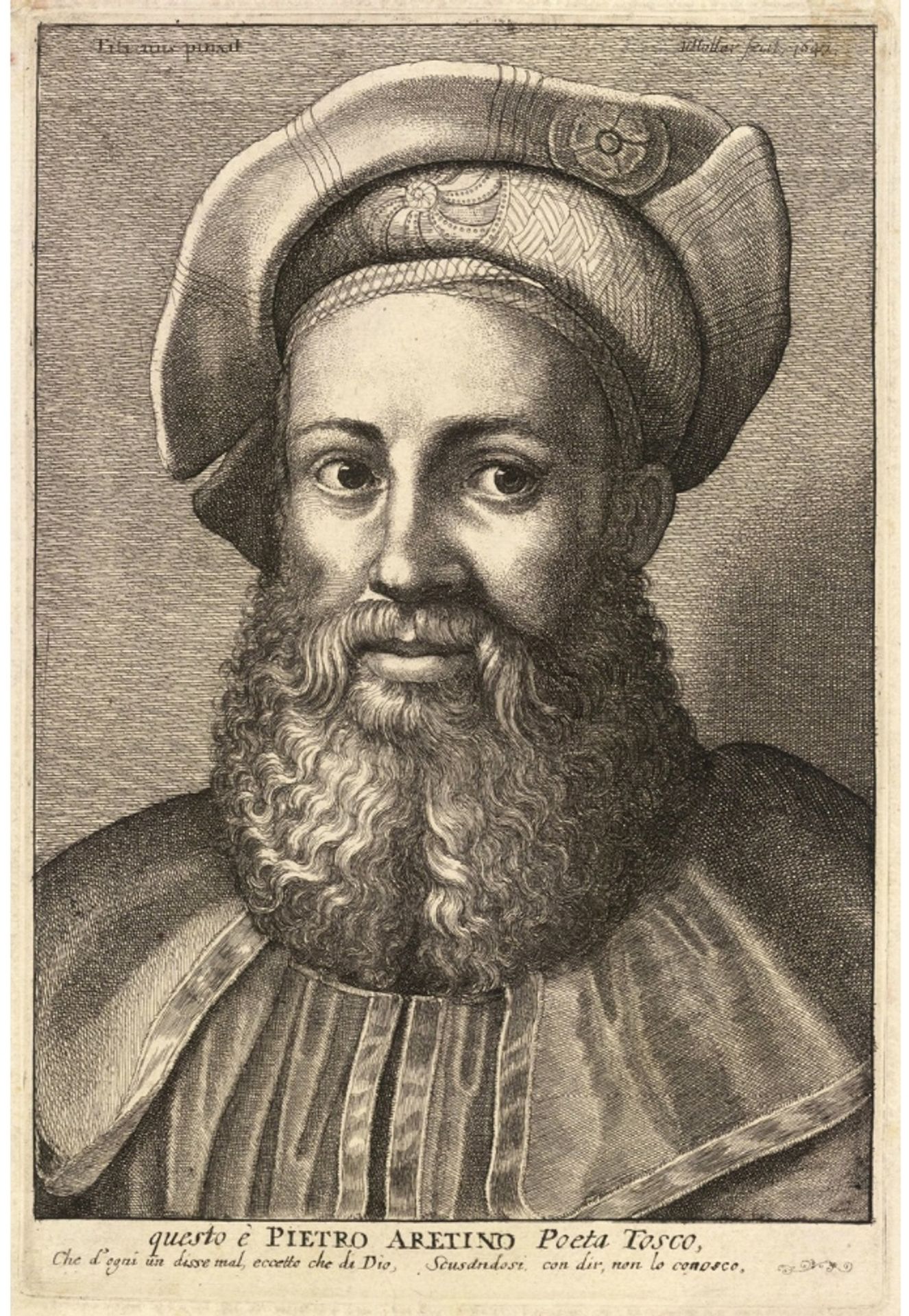 Aretino by Wenceslaus Hollar