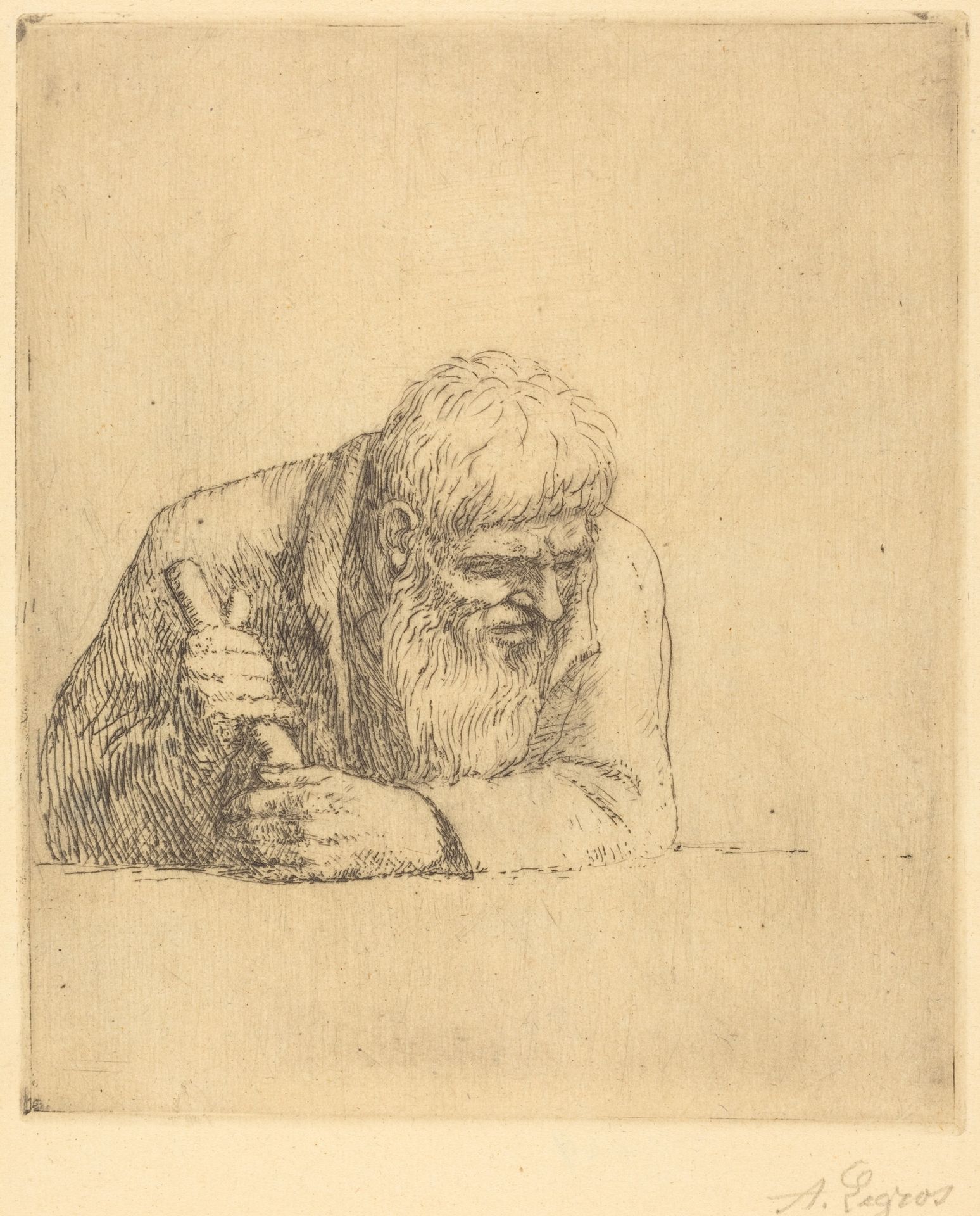 Curious Man (Un curieux) by Alphonse Legros