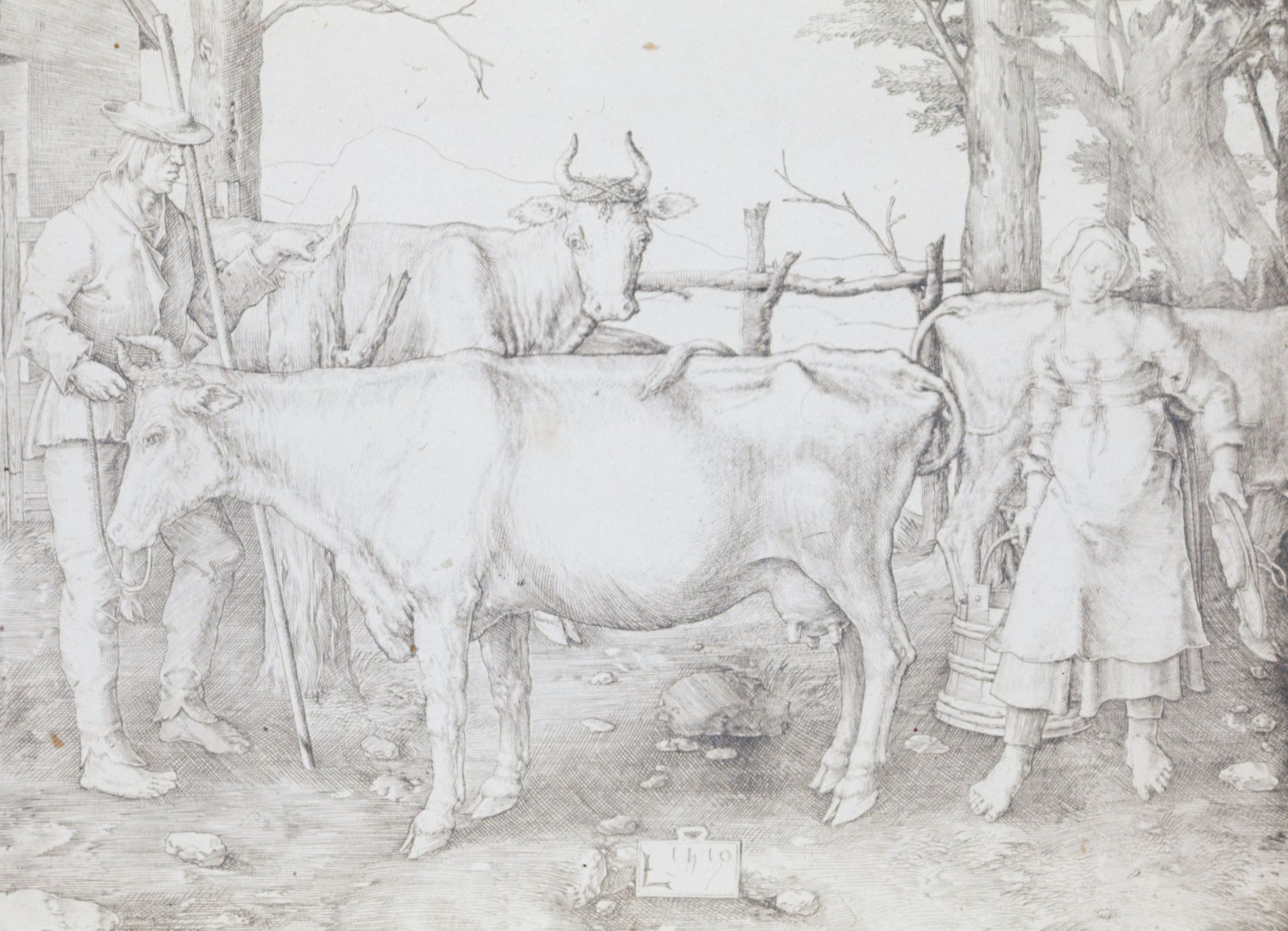 The Milkmaid by Lucas van Leyden