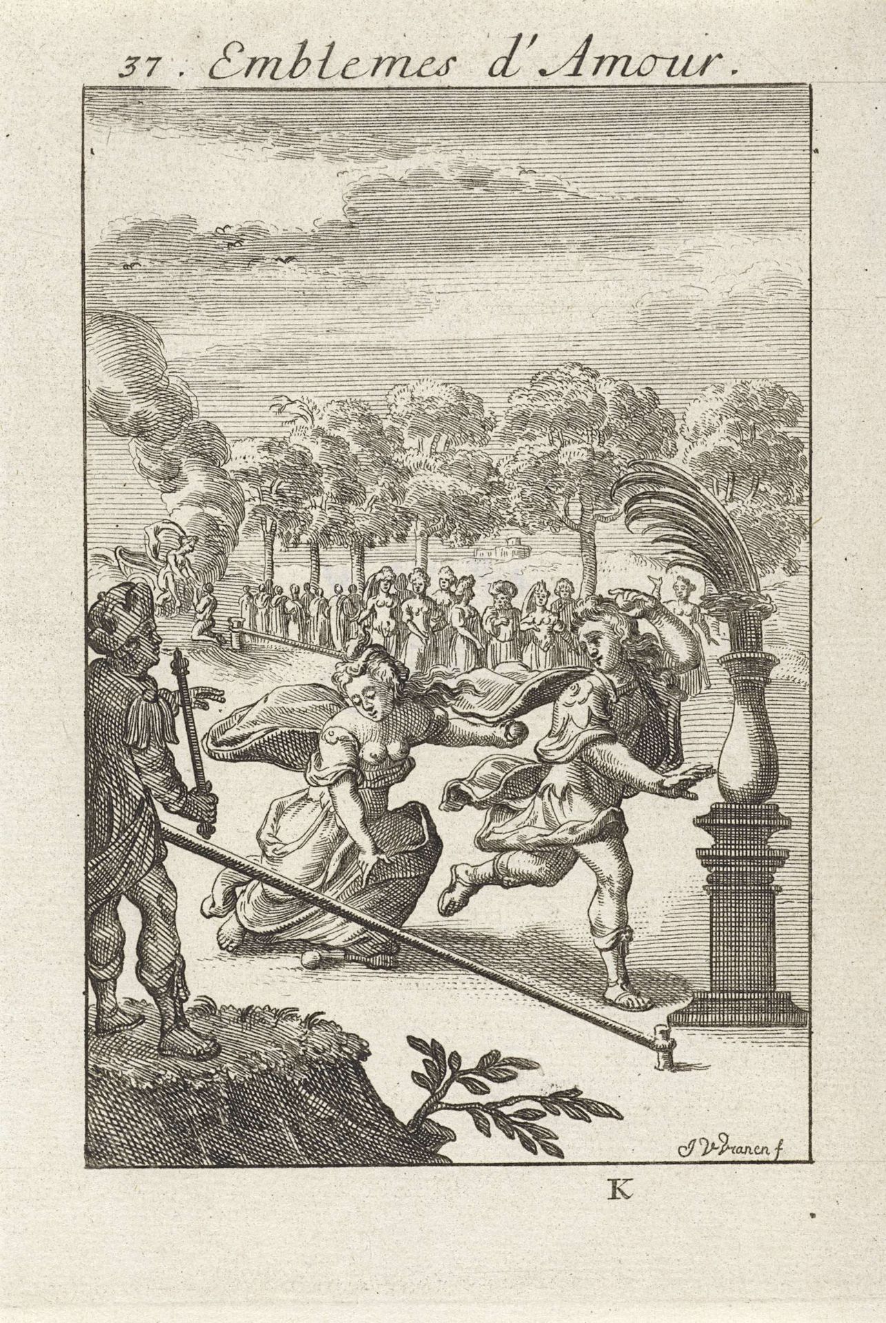 Atalanta en Hippomenes by Jan van Vianen