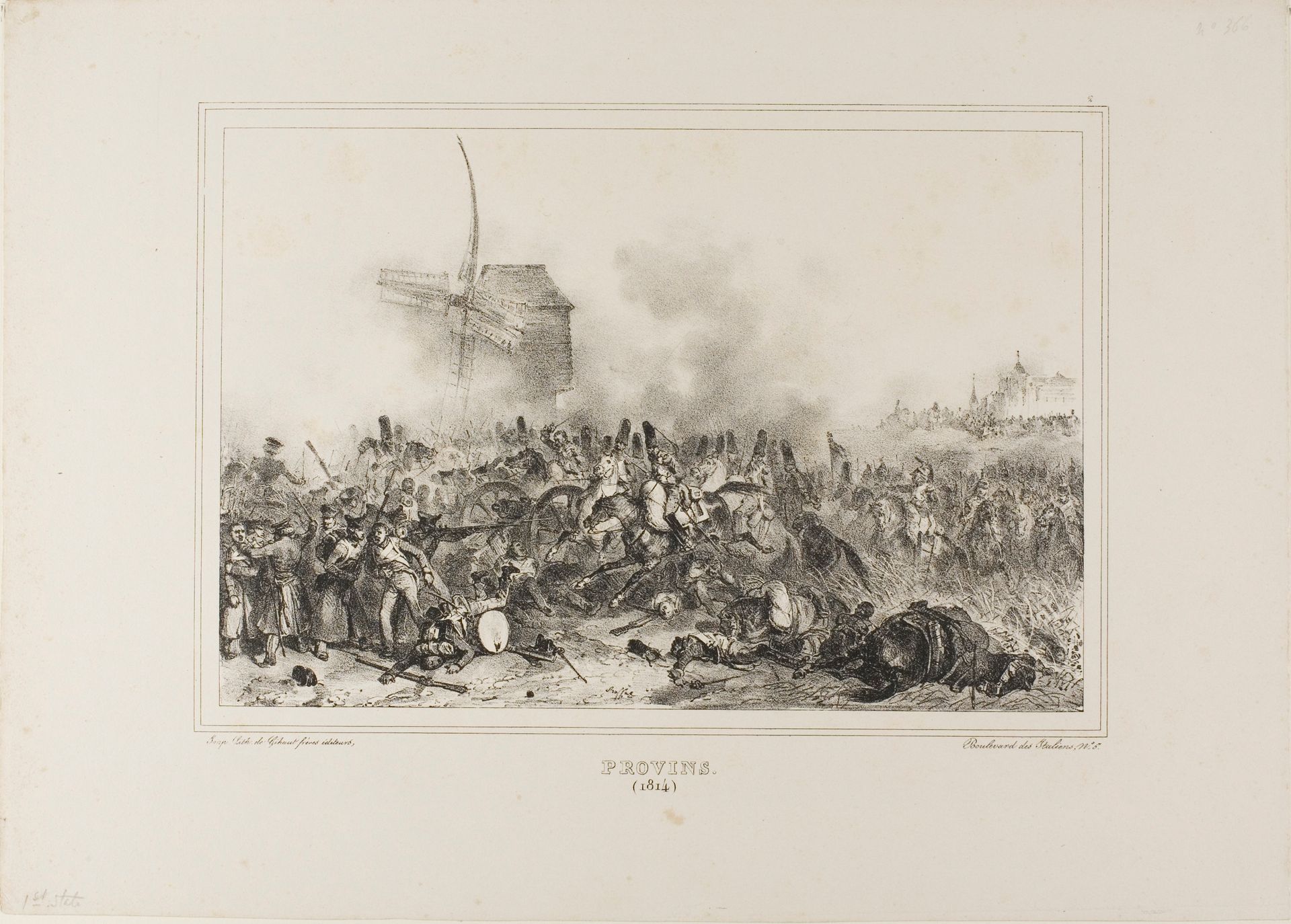 Provins 1814 by Auguste Raffet