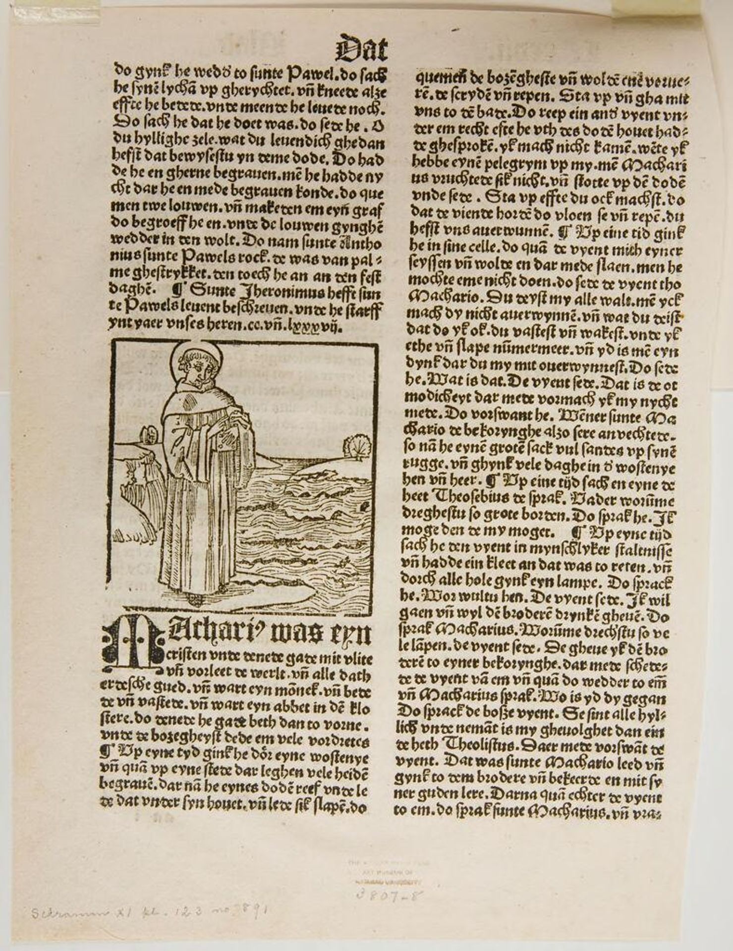 Saint Macharius by Anonymous