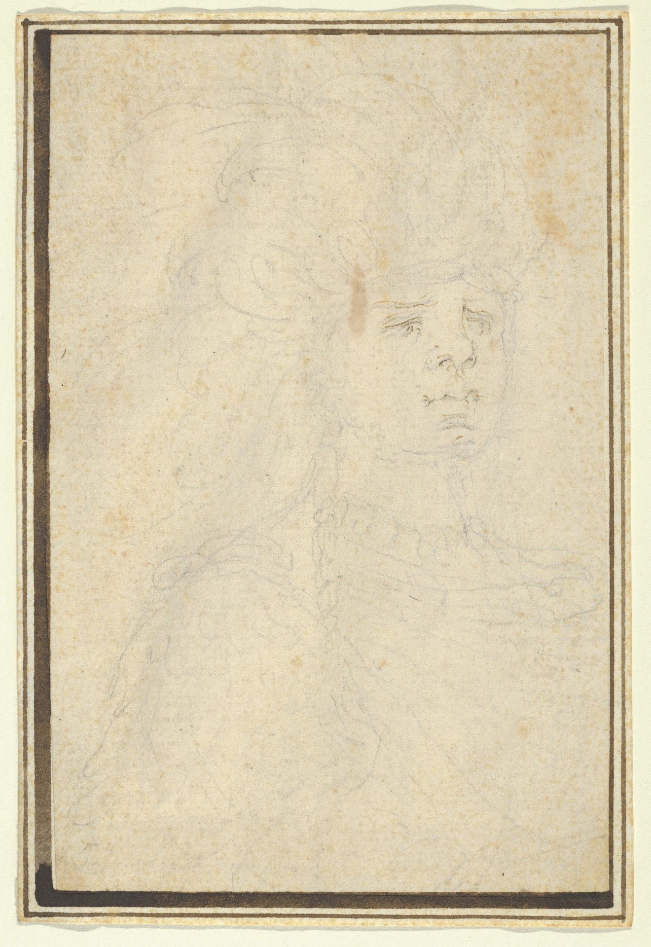 Head, from the Kinnaird Sketchbook by Stefano della Bella