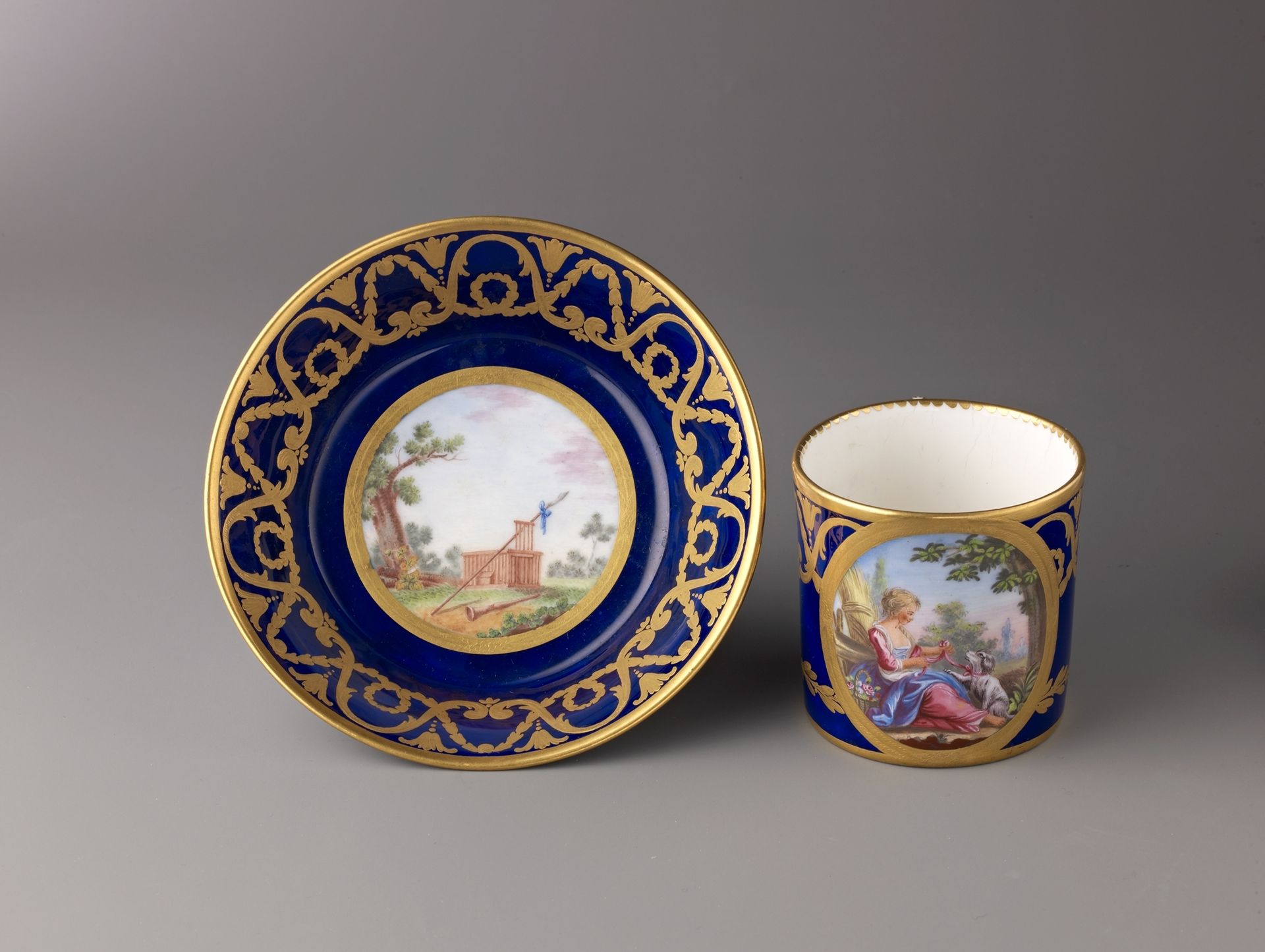 Cup and saucer by Jean Etienne Chabry