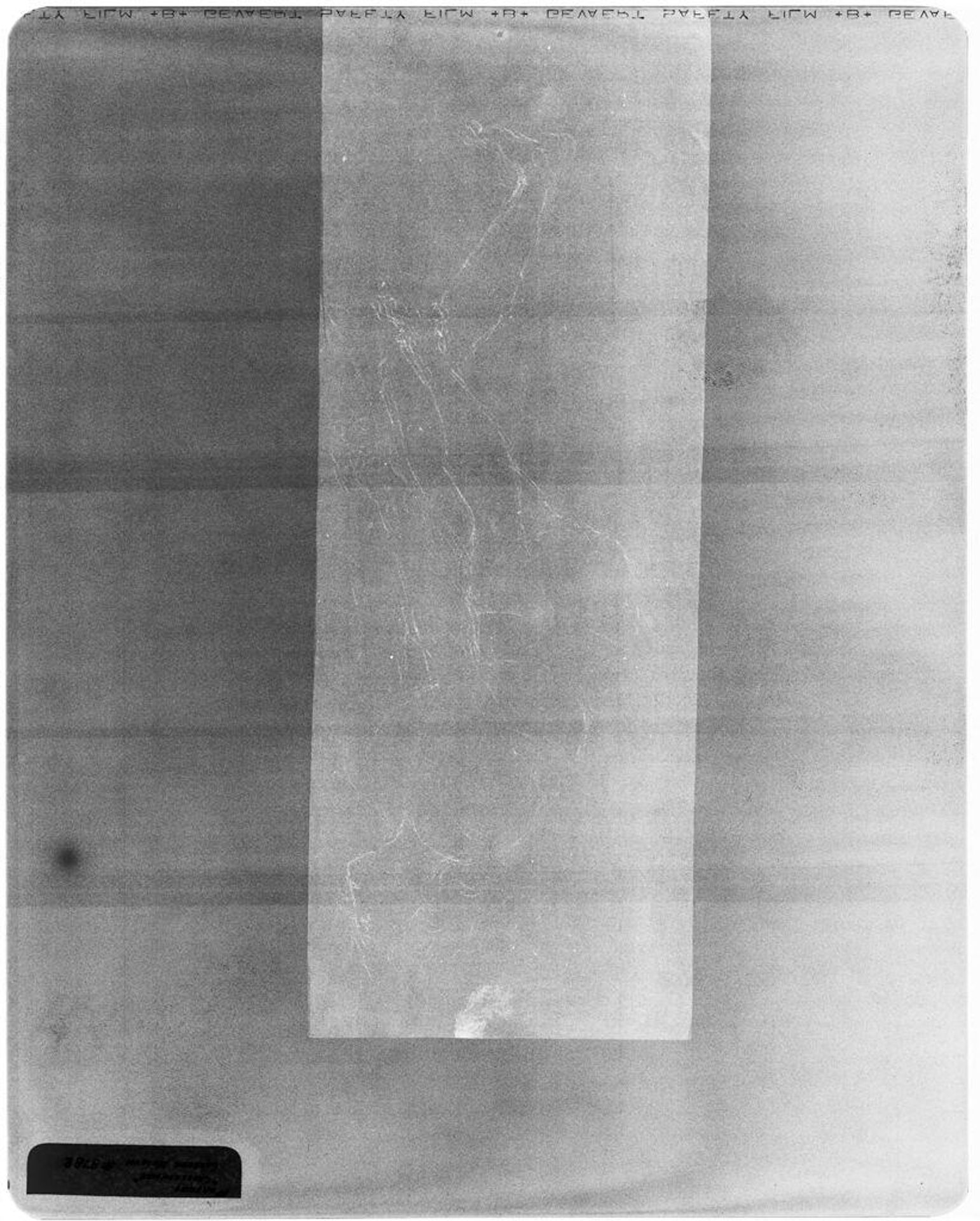 X-radiograph(s) of "Crossbowman (drawing)" by Artist of original: Perugino (Pietro Vannucci)