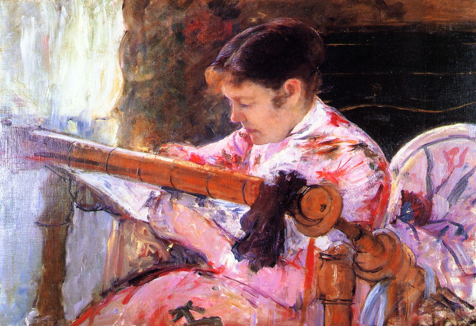 Lydia at the Tapestry Loom by Mary Cassatt