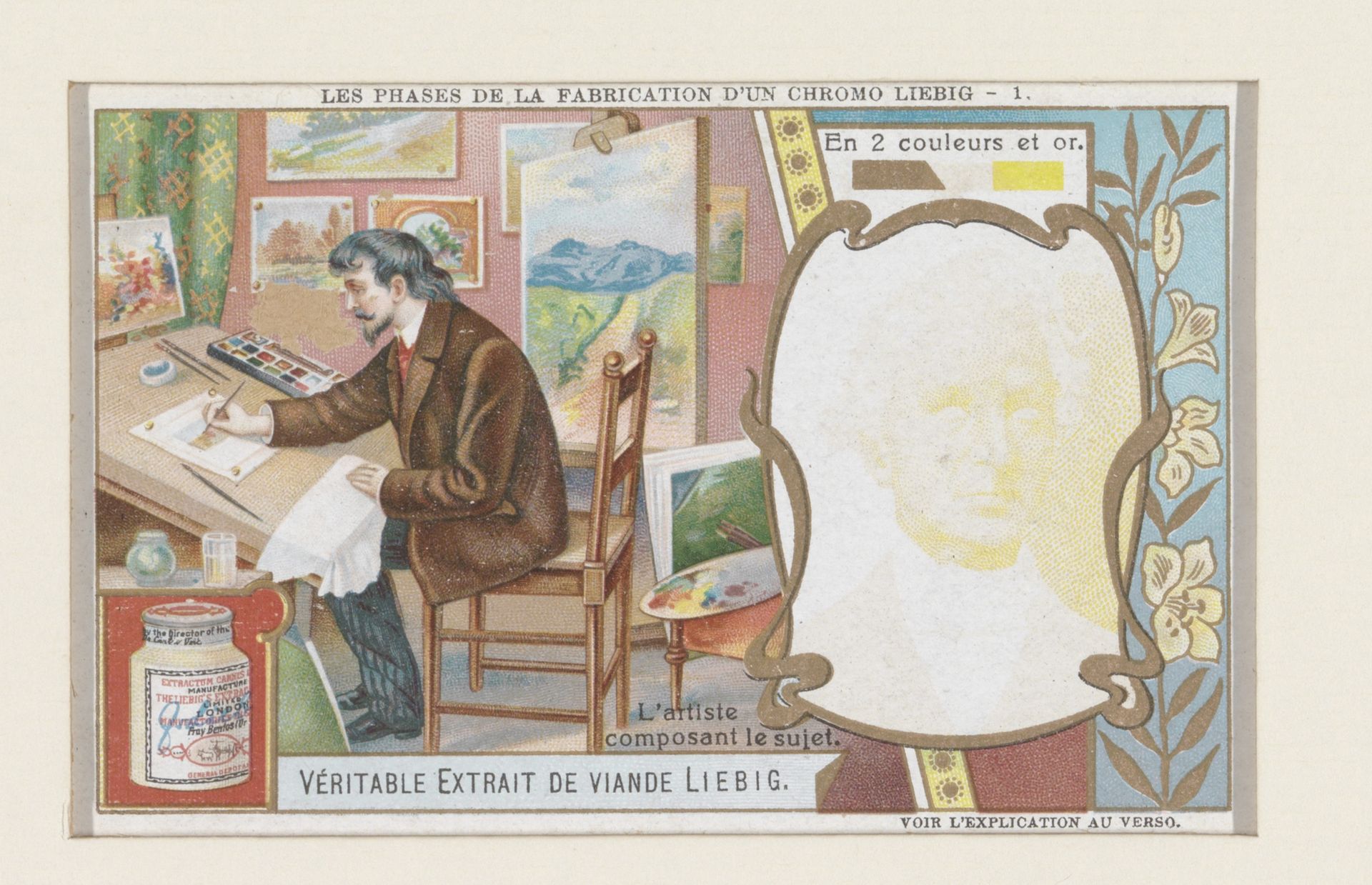 L'artiste composant son sujet by Anonymous