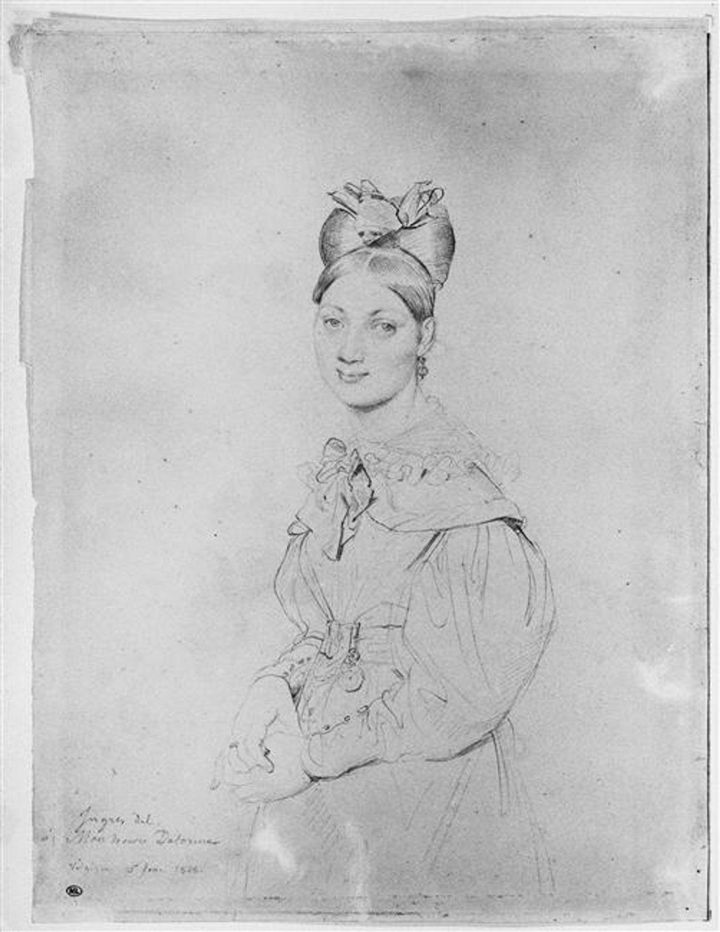 Portrait of miss Bonnard by Jean Auguste Dominique Ingres