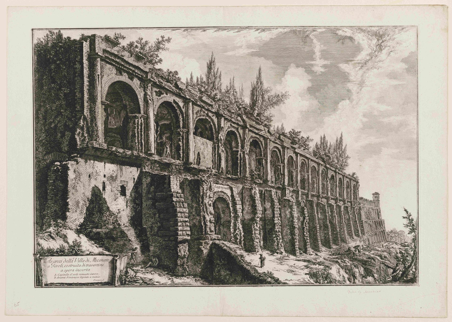 Villa of Maecenas at Tivoli by Giovanni Battista Piranesi