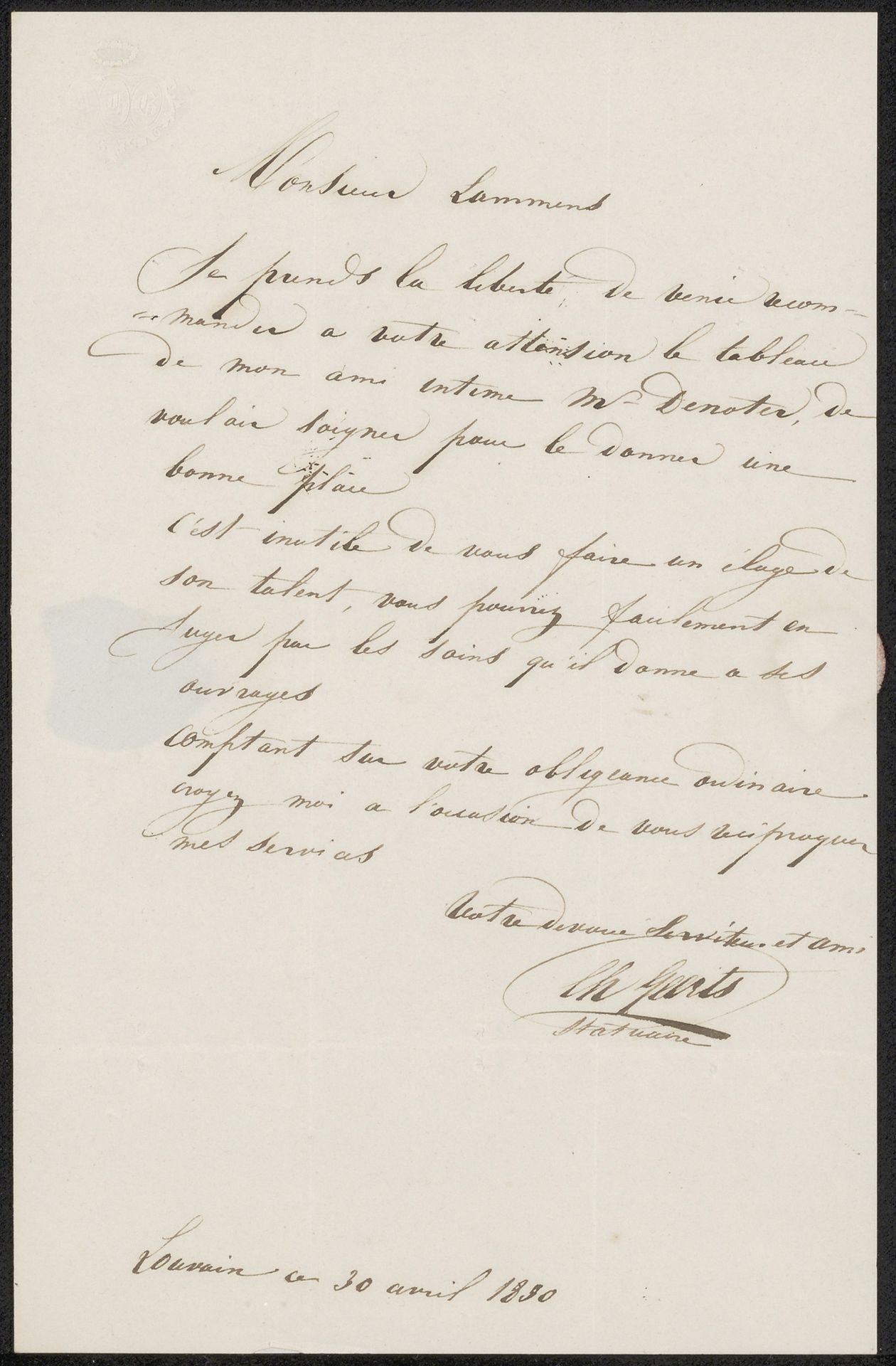 Brief aan Ary Johannes Lamme by Karel-Hendrik Geerts