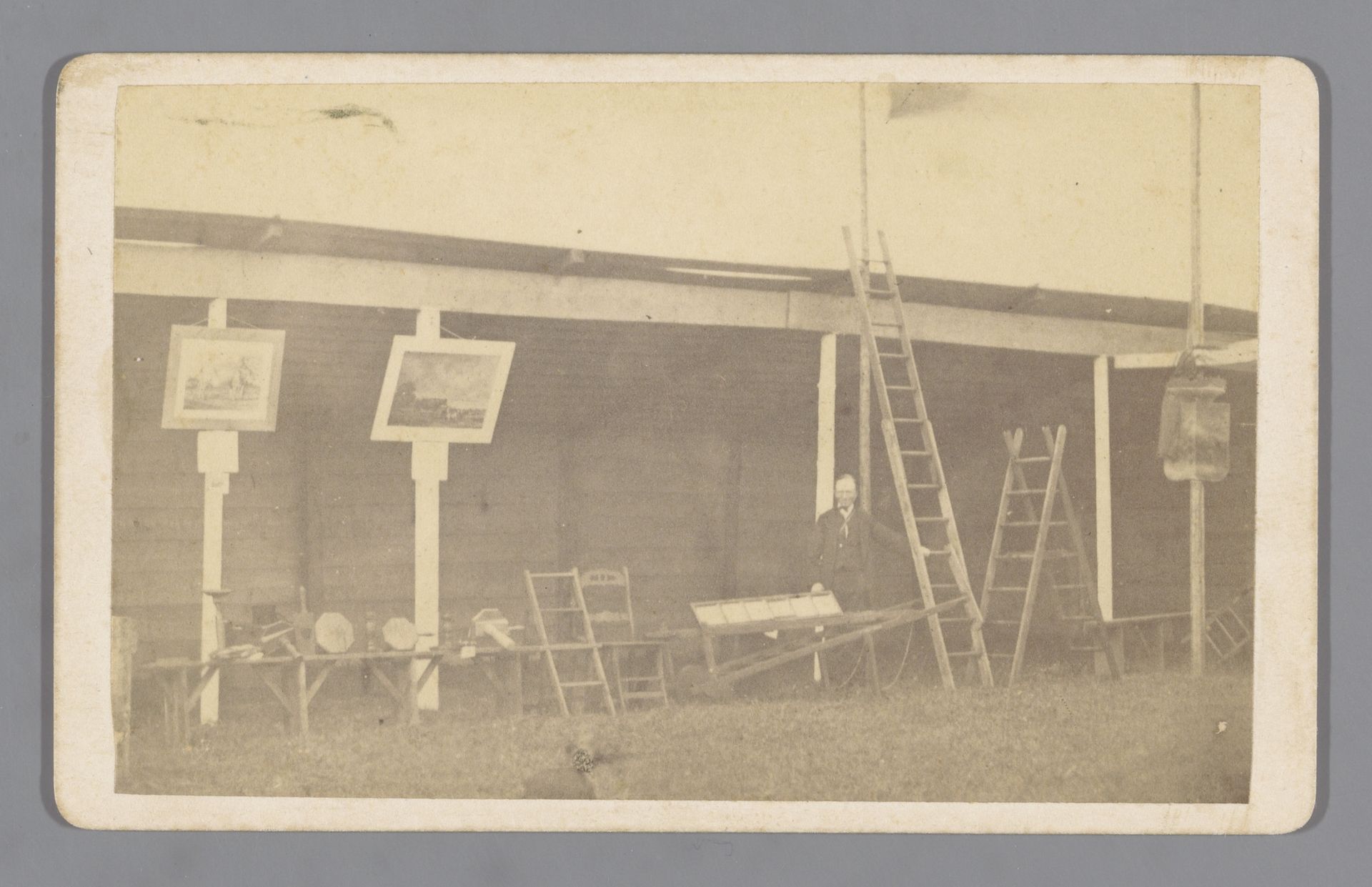 Gezicht op een landbouwtentoonstelling in Middelburg by Jan Wendel Gerstenhauer Zimmerman