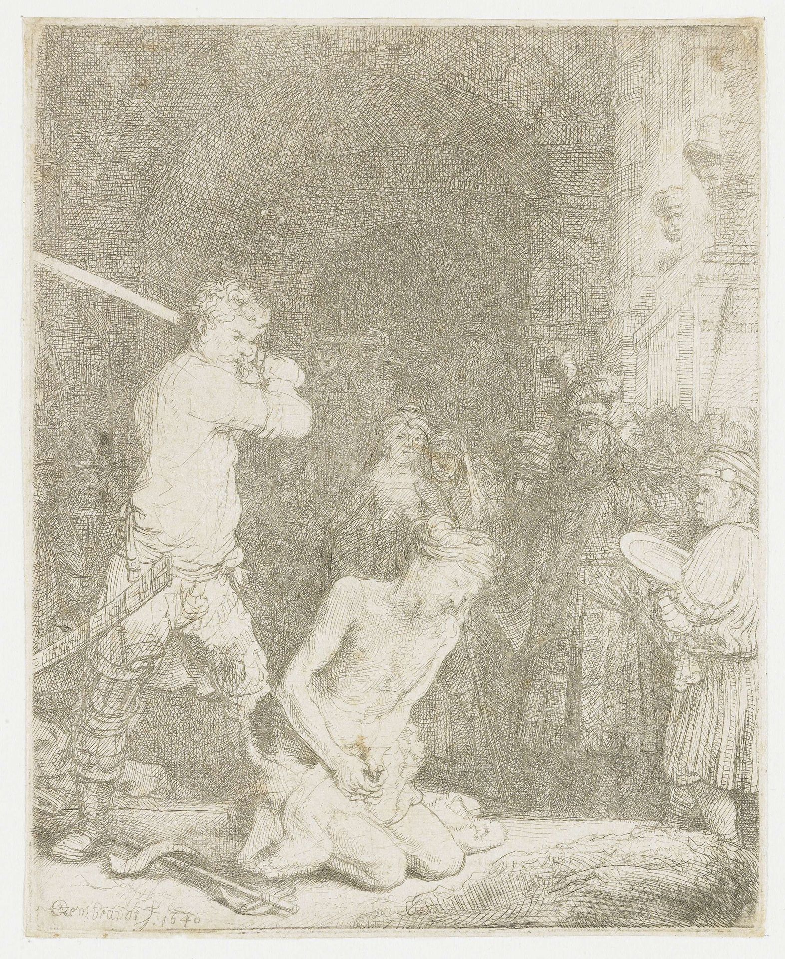 The beheading of St John the Baptist by Rembrandt van Rijn