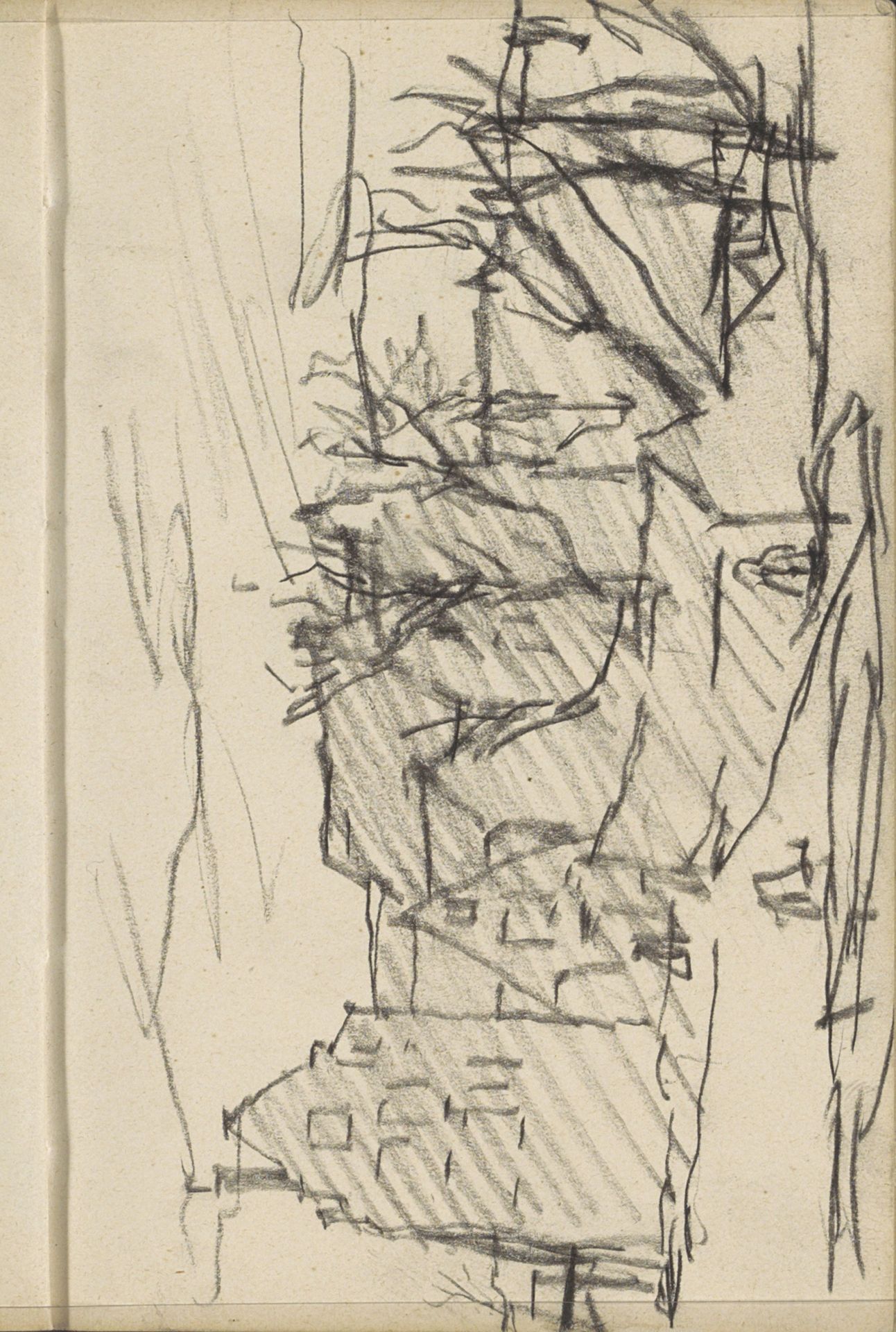 Nieuwe Teertuinen te Amsterdam, gezien vanaf Prinseneiland by George Hendrik Breitner