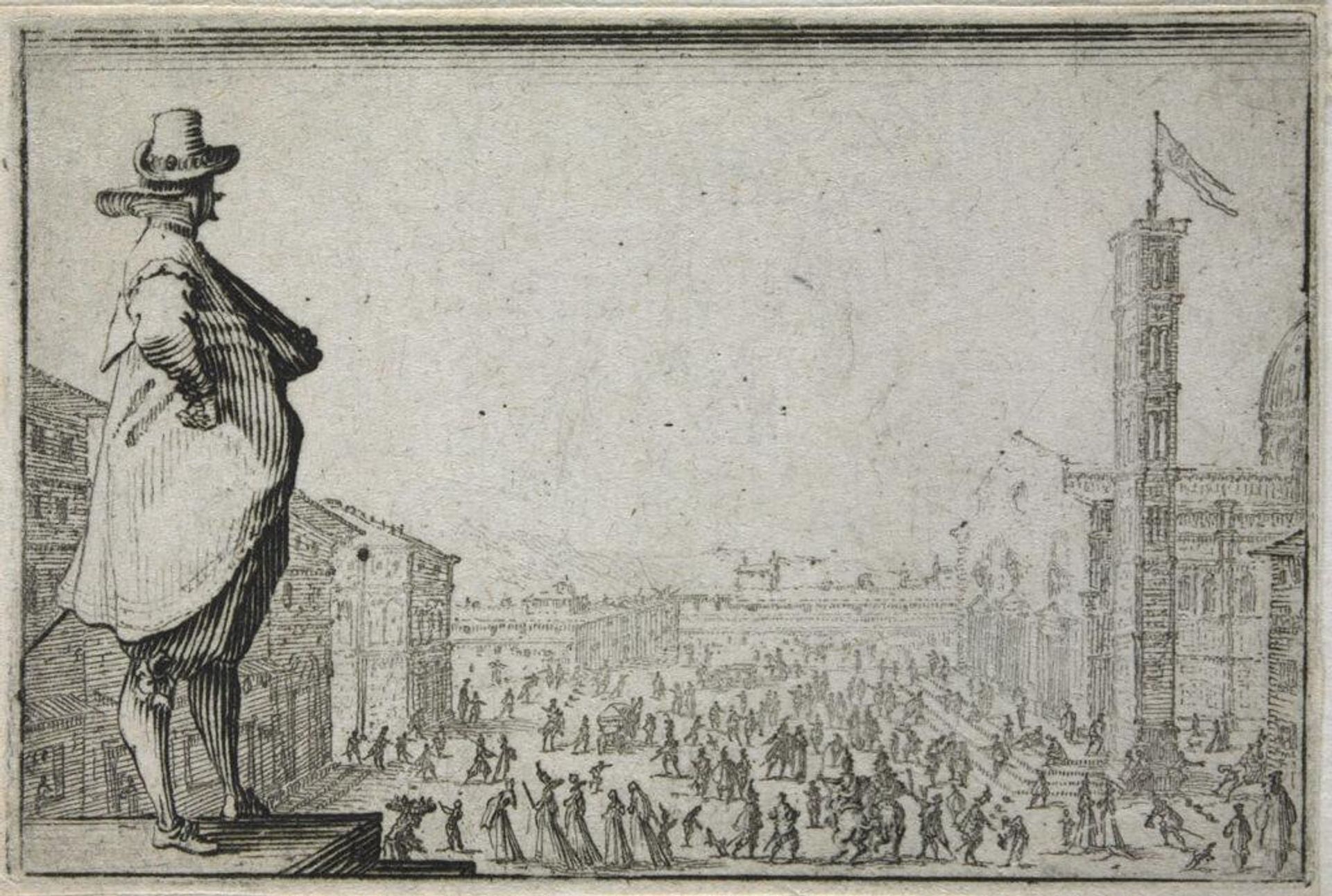 Piazza del Duomo, Florence by Jacques Callot