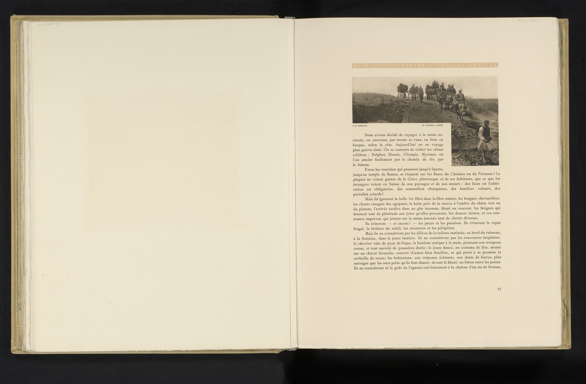 Karavaan onderweg van Mycene naar Nemea by Frédéric Boissonnas