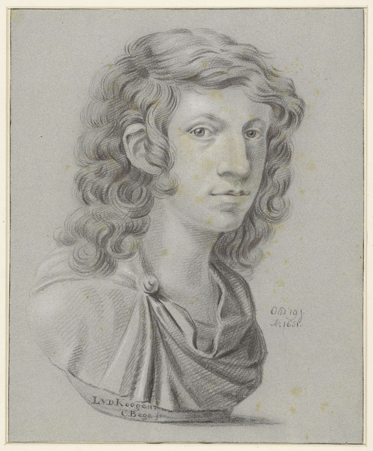 Portret van Leendert van der Cooghen by Carel Jacob van Baar van Slangenburg