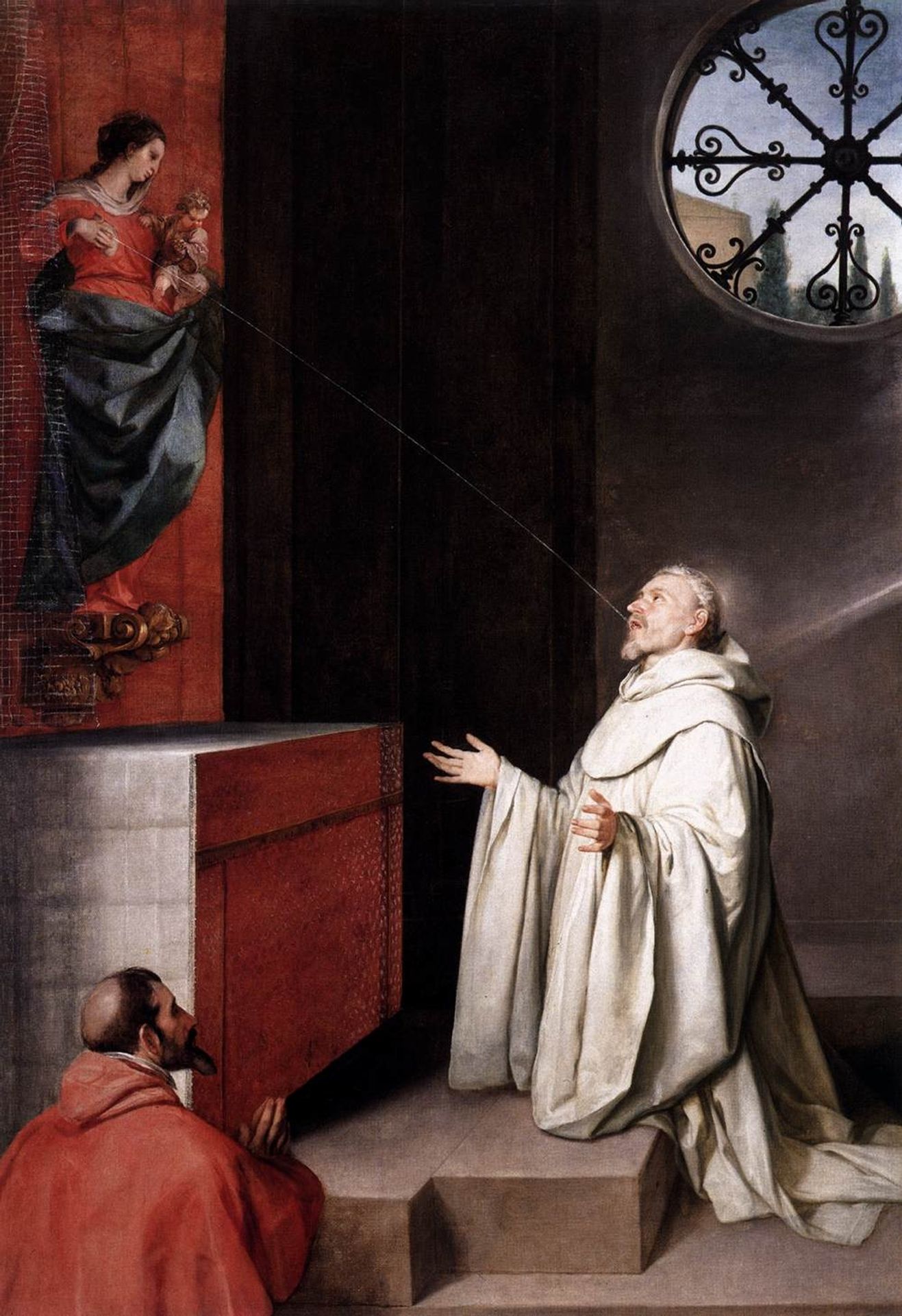 St. Bernard and the Virgin by Alonzo Cano