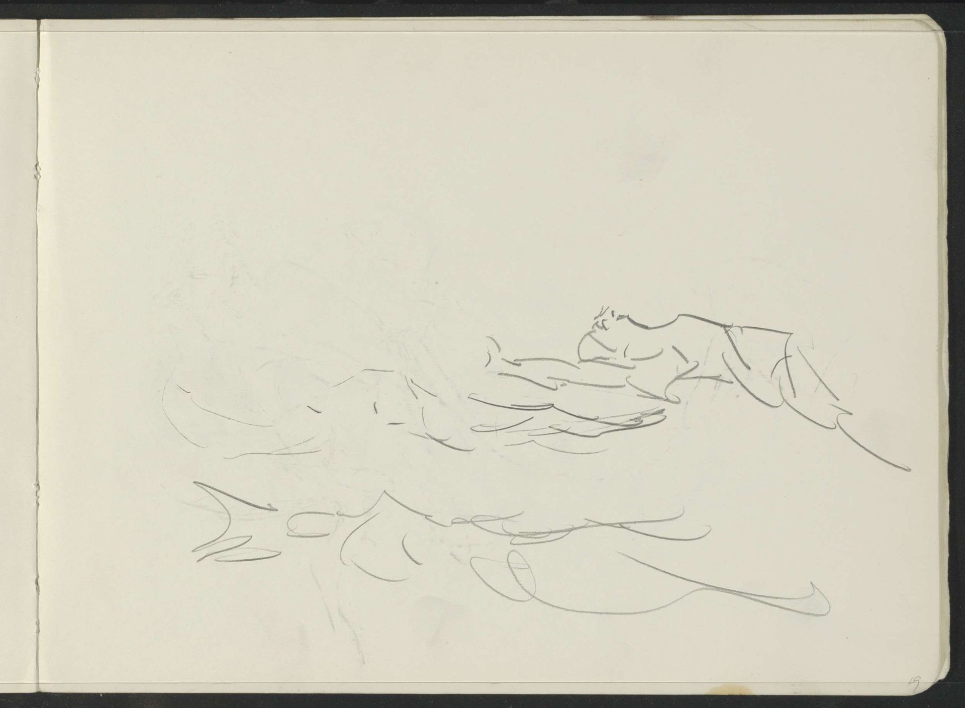 Studie, mogelijk van een landschap by Isaac Israels