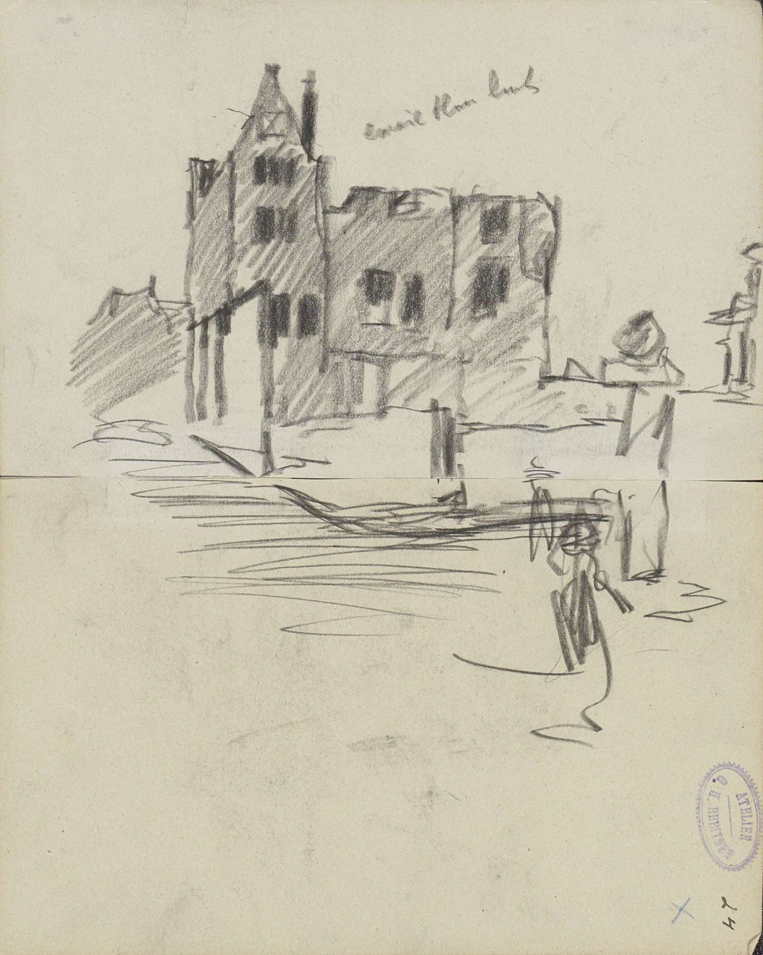 Afbraak van de gebouwen aan het Beurspleintje te Amsterdam by George Hendrik Breitner