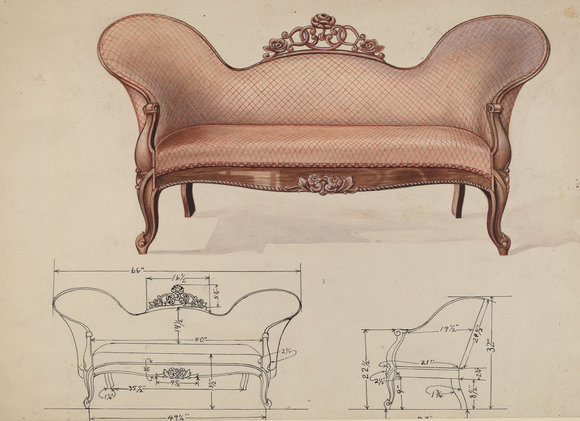 Sofa by Wellington Blewett