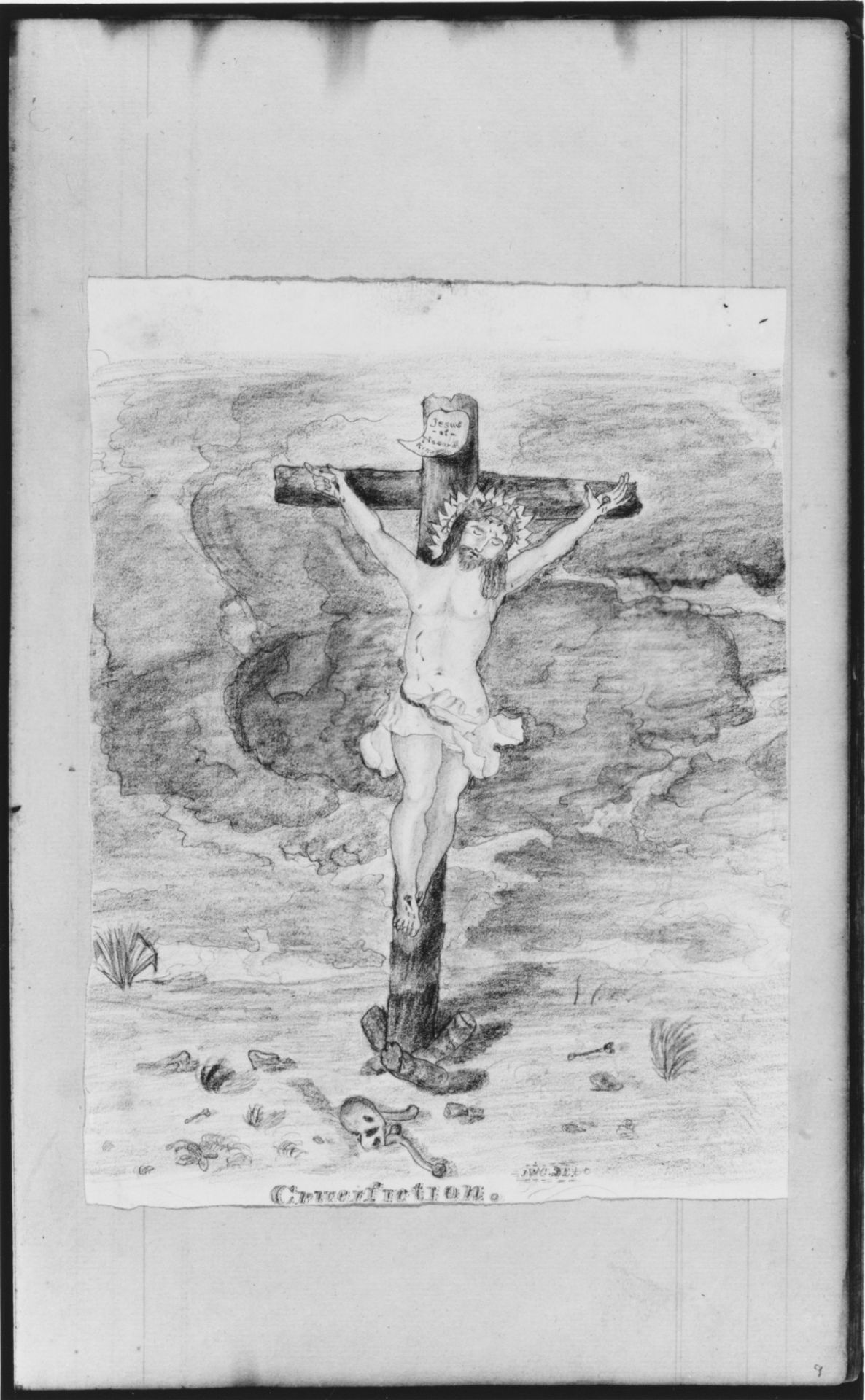 "Crucifixion" (from Sketchbook) by John William Casilear