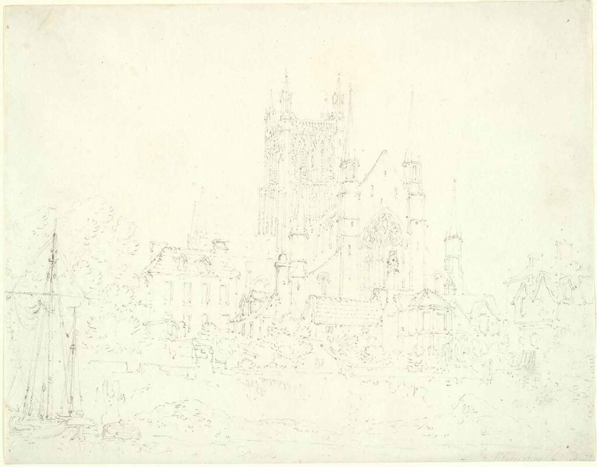 Worcester Cathedral by Joseph Mallord William Turner