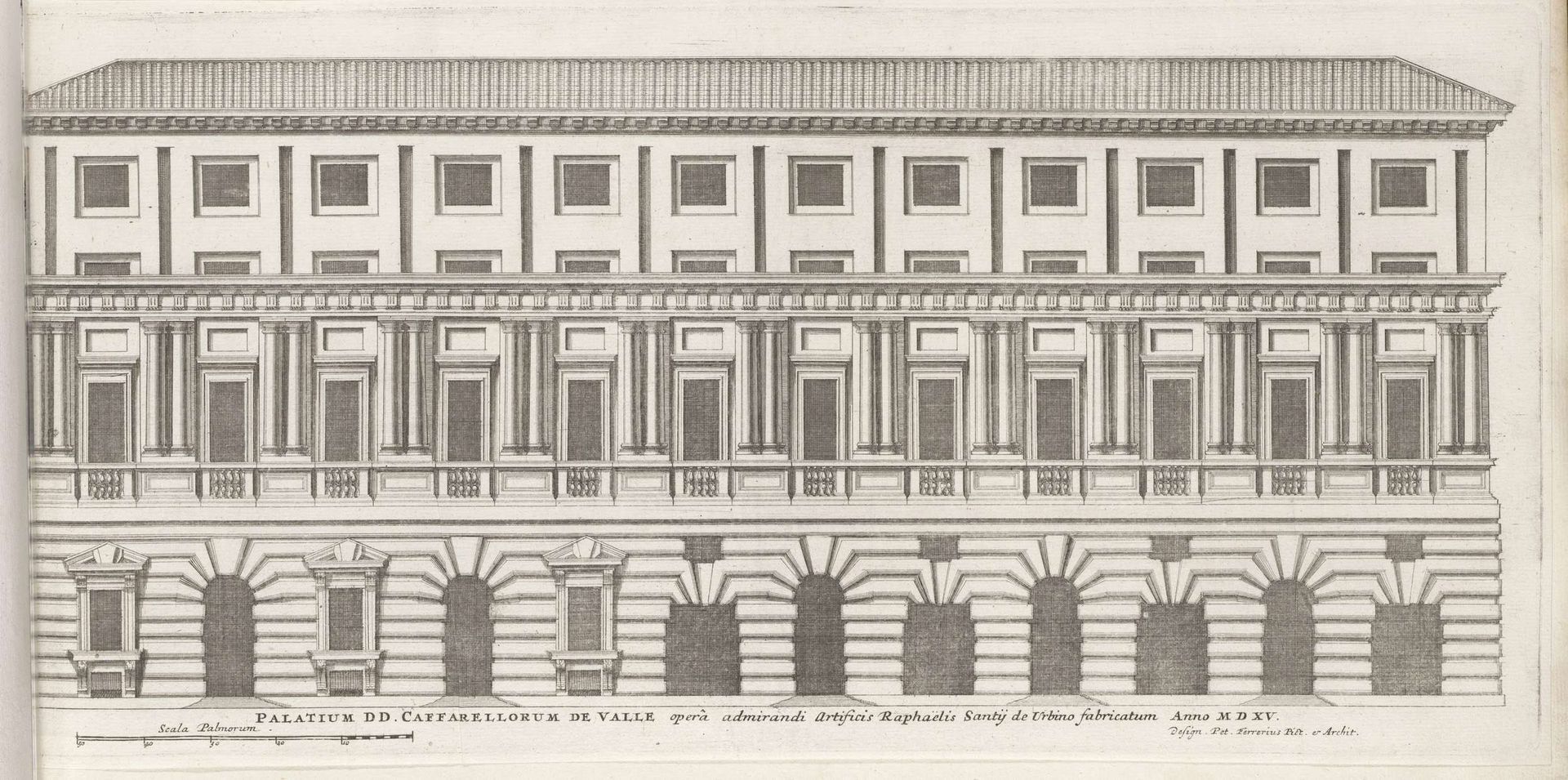 Palazzo Vidoni Caffarelli te Rome by Giovanni Battista Falda